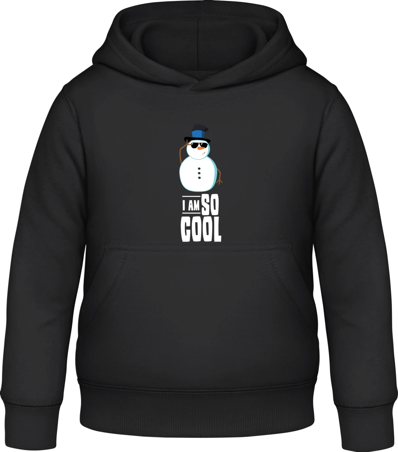 I Am So Cool - Black Awdis Hoodie Kids - Front