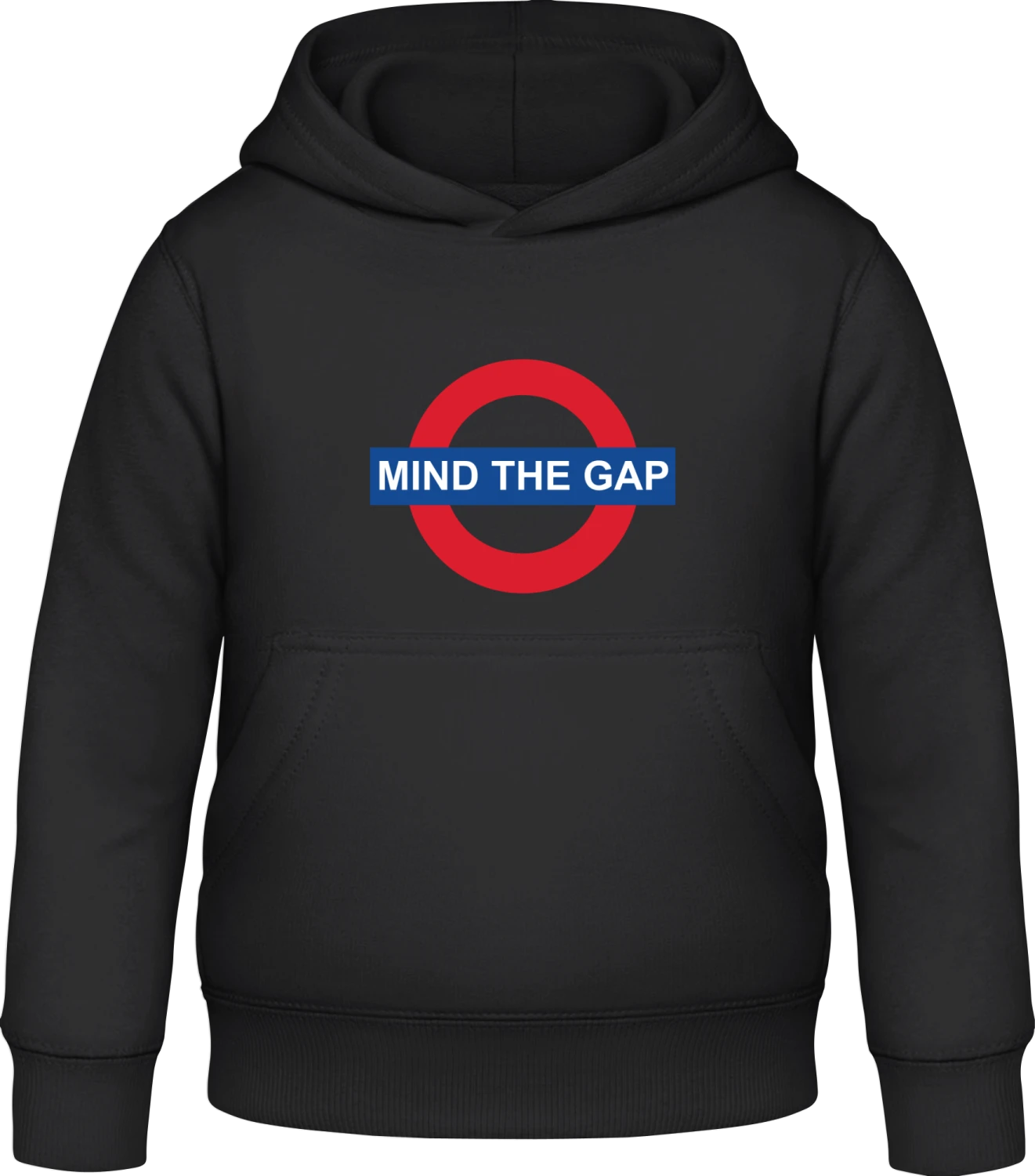 Mind The Gap - Black Awdis Hoodie Kids - Front