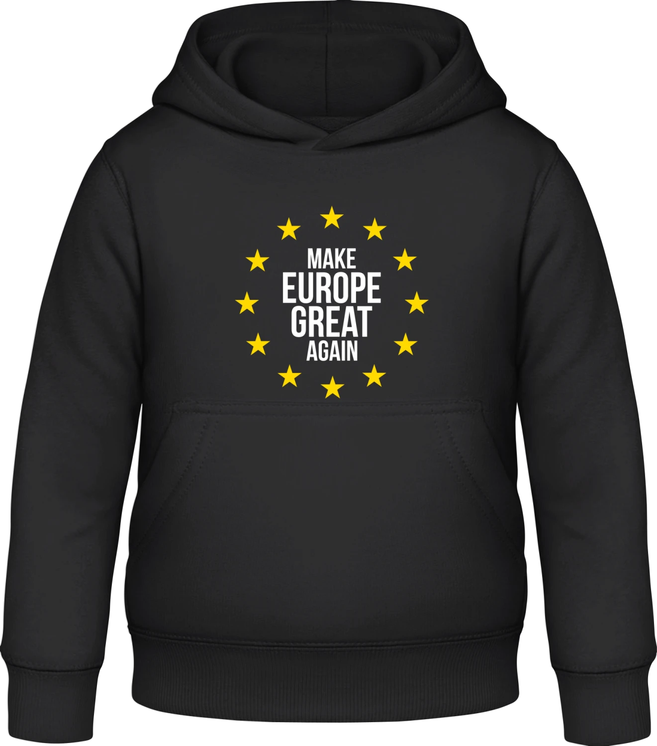 Make Europe Great Again EU - Black Awdis Hoodie Kids - Front