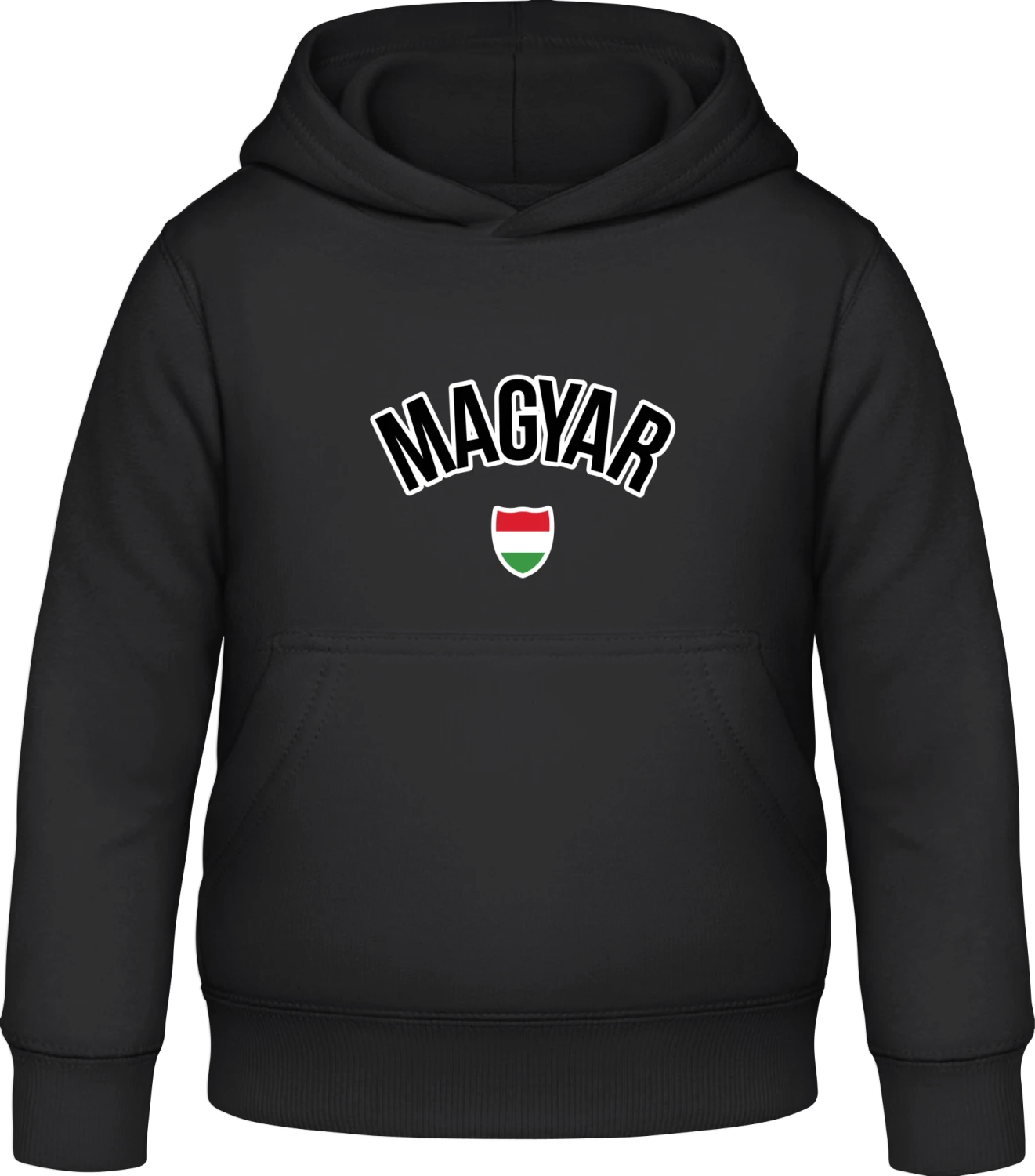 MAGYAR Fan - Black Awdis Hoodie Kids - Front