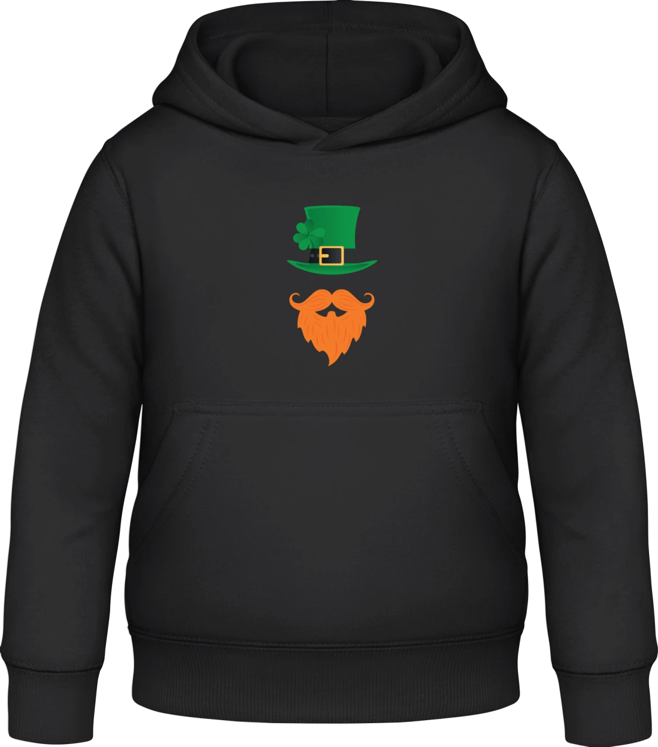 Gnome Outfit - Black Awdis Hoodie Kids - Front