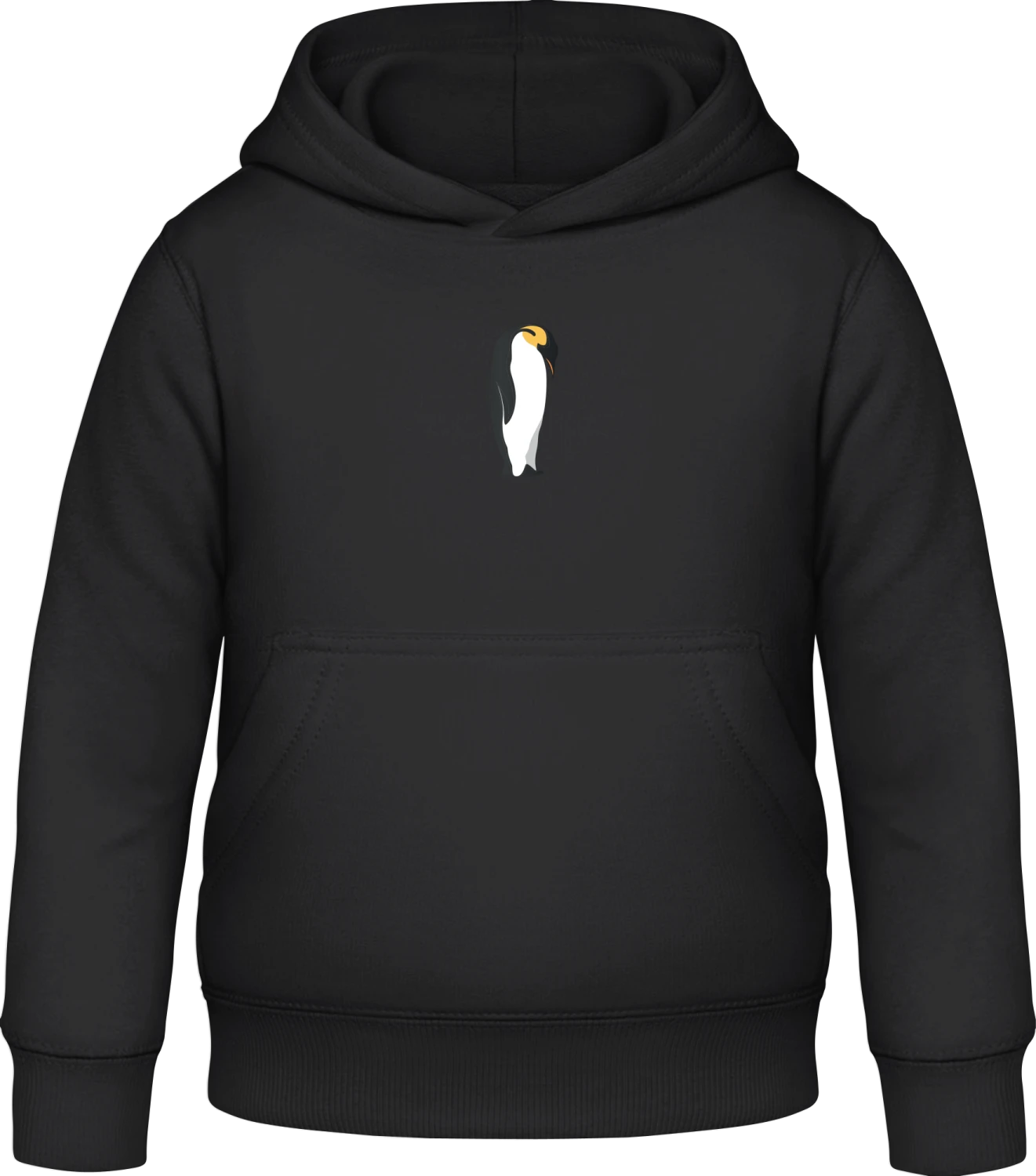 King Penguin - Black Awdis Hoodie Kids - Front