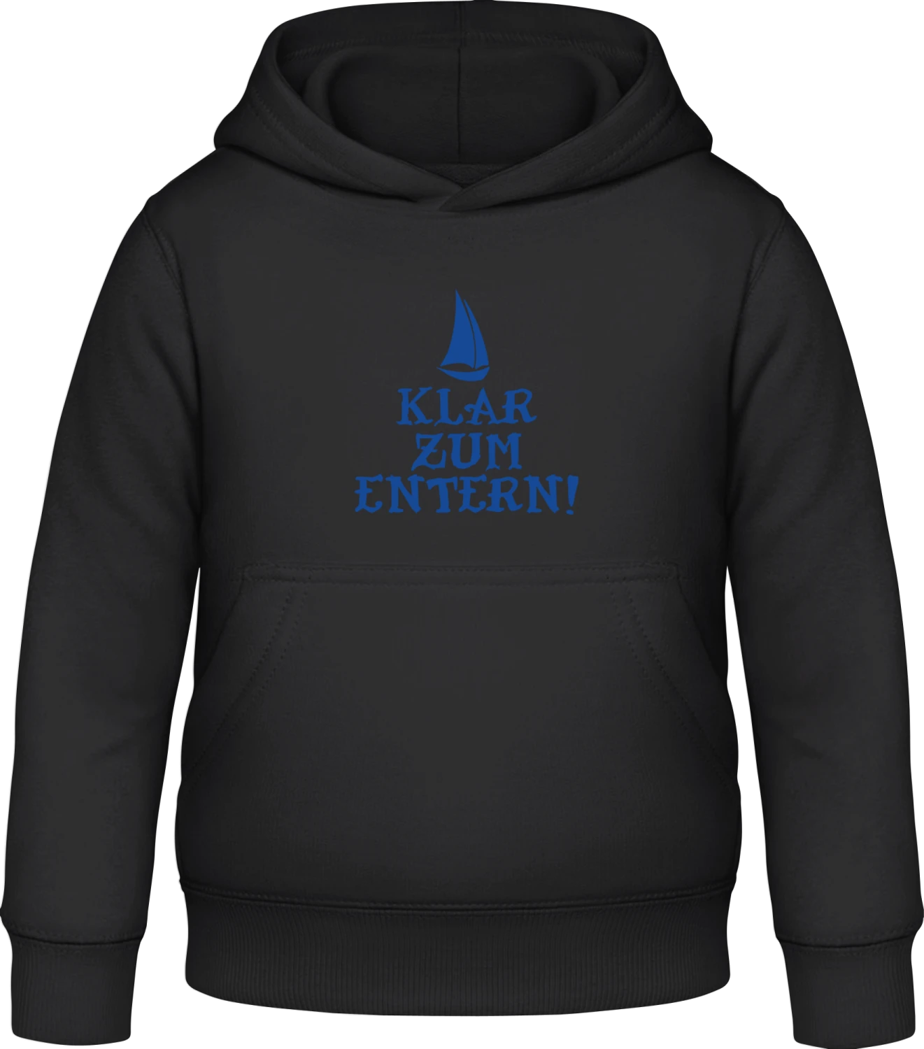 Klar zum Entern - Black Awdis Hoodie Kids - Front