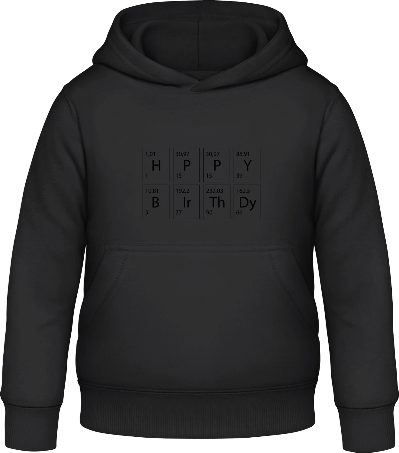 Happy Birthday Chemical - Black Awdis Hoodie Kids - Front