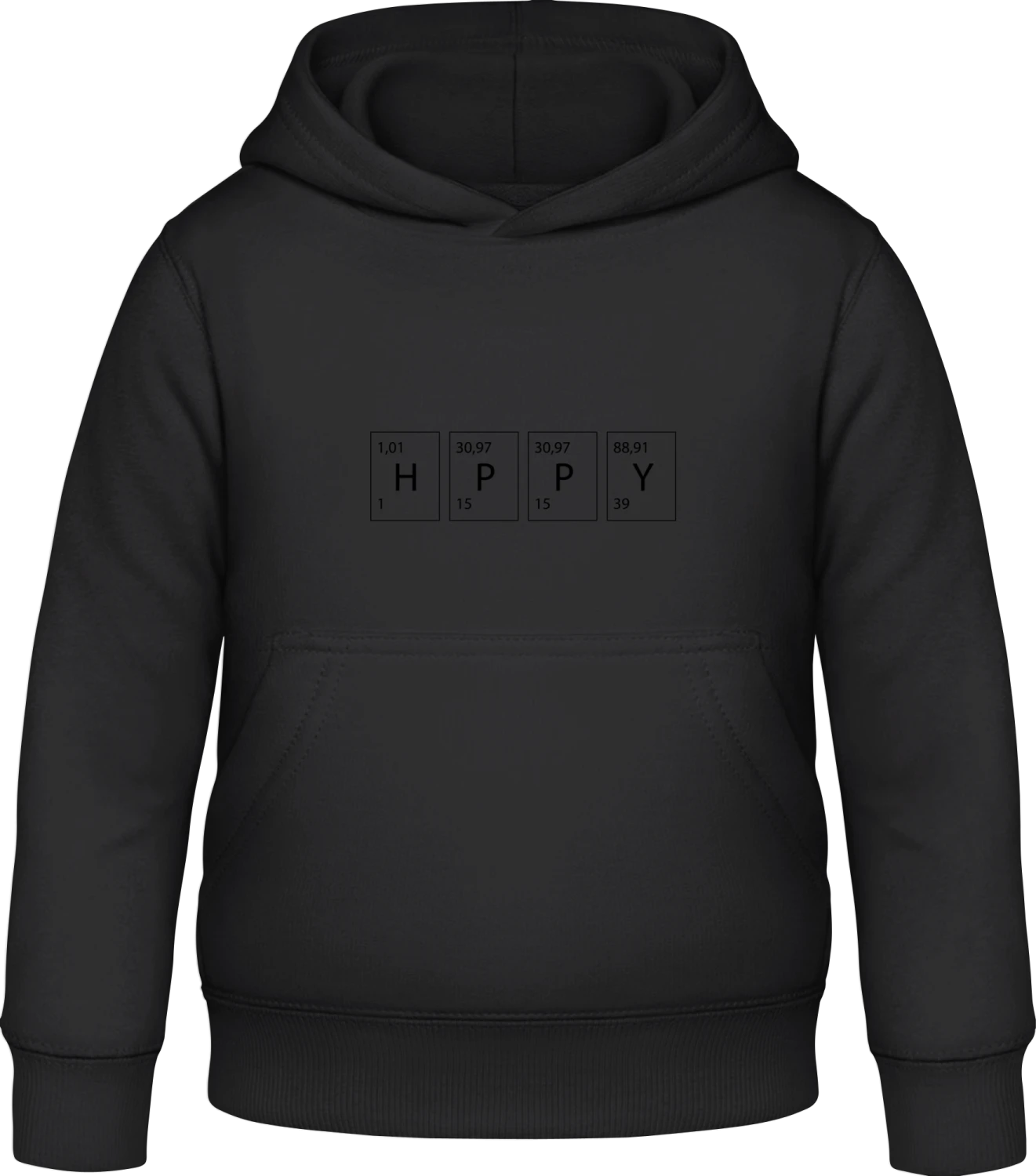 Happy Chemical - Black Awdis Hoodie Kids - Front