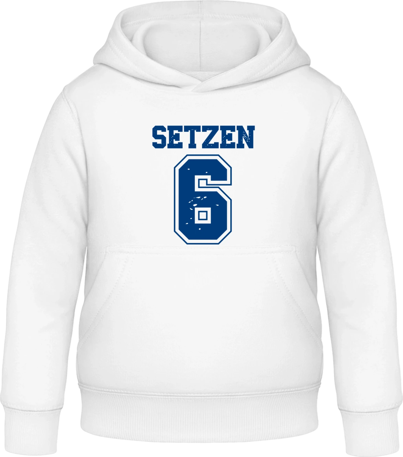 Setzen 6 - Arctic white Awdis Hoodie Kids - Front