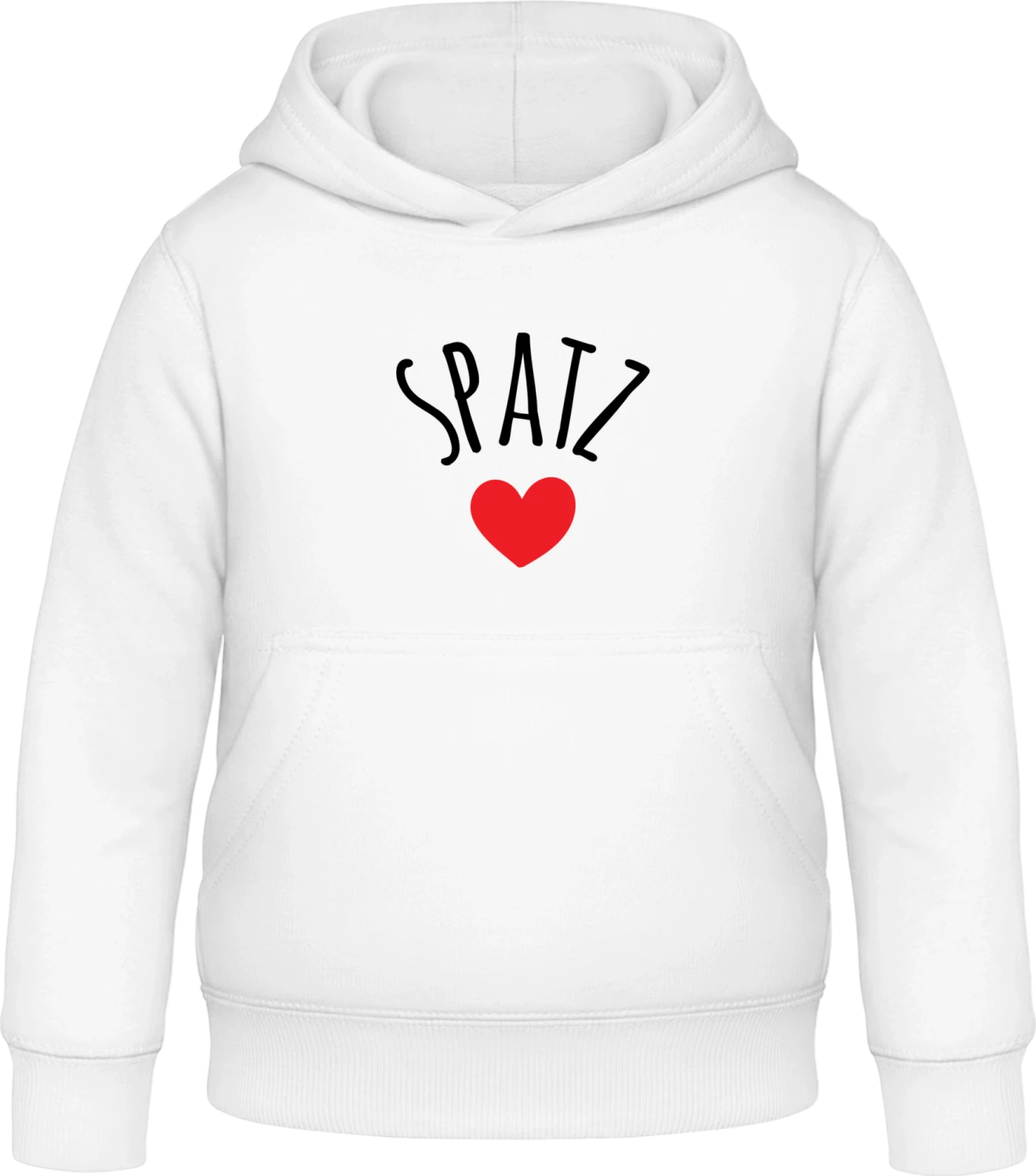 Spatz Kosename - Arctic white Awdis Hoodie Kids - Front