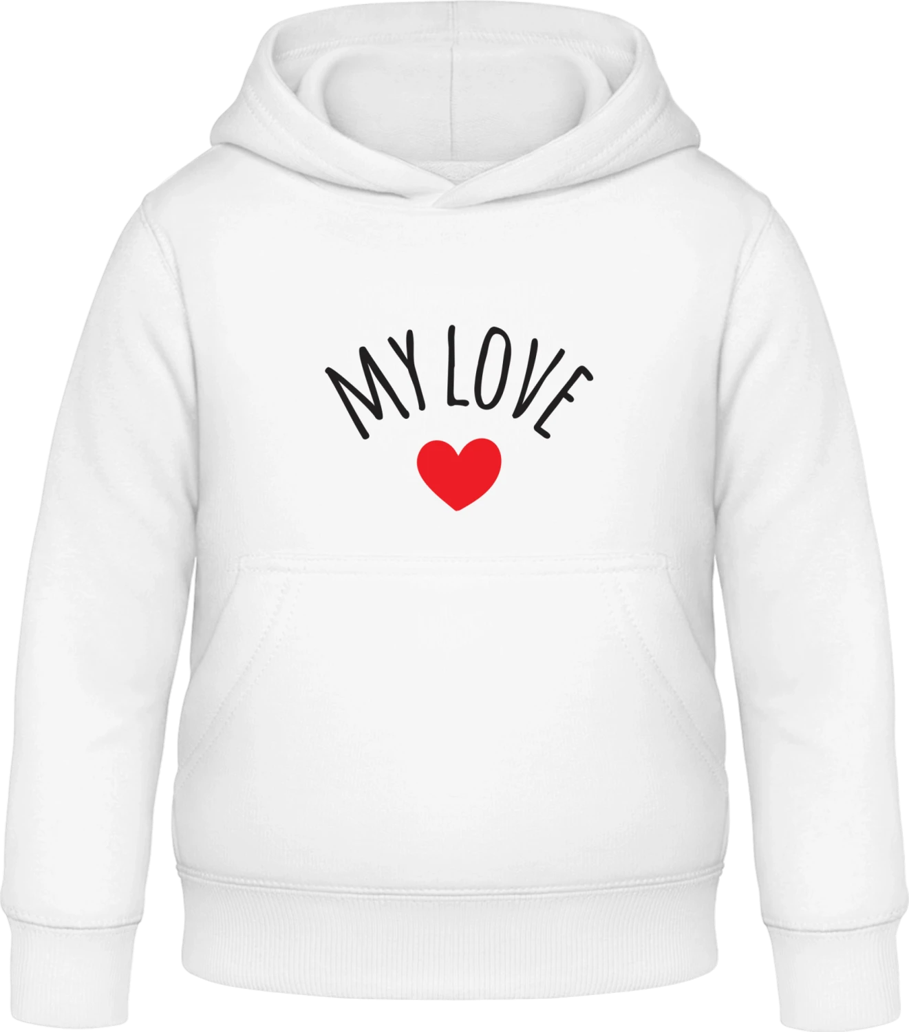 My Sweet Heart - Arctic white Awdis Hoodie Kids - Front