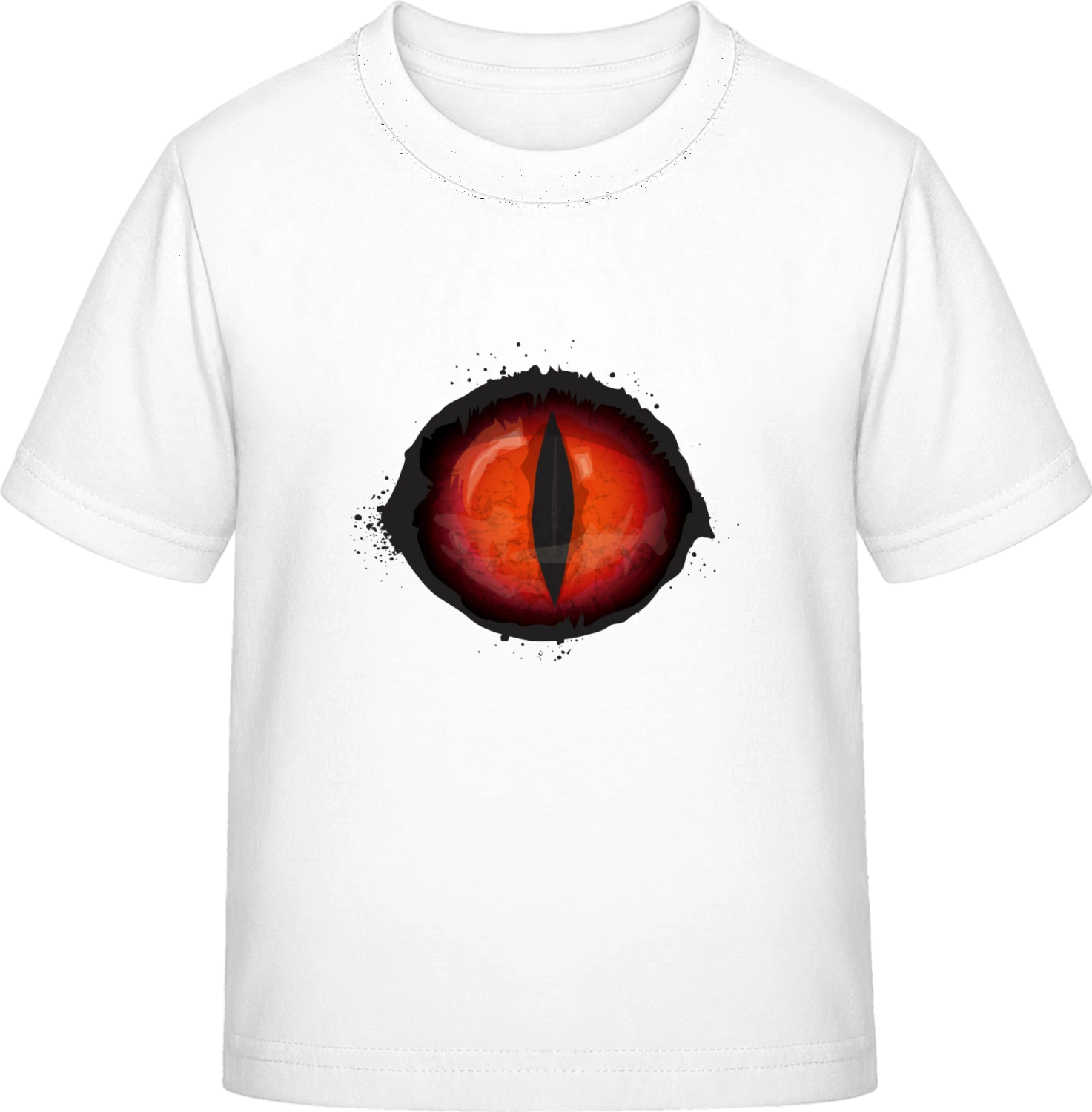 Scary Red Monster Eye - White Exact 190 Kids - Front