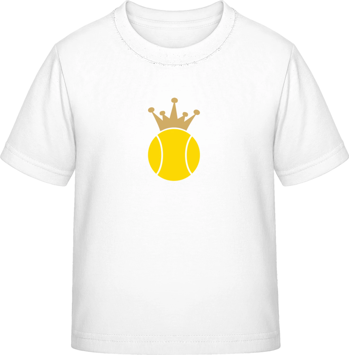 Tennis Ball And Crown - White Exact 190 Kids - Front