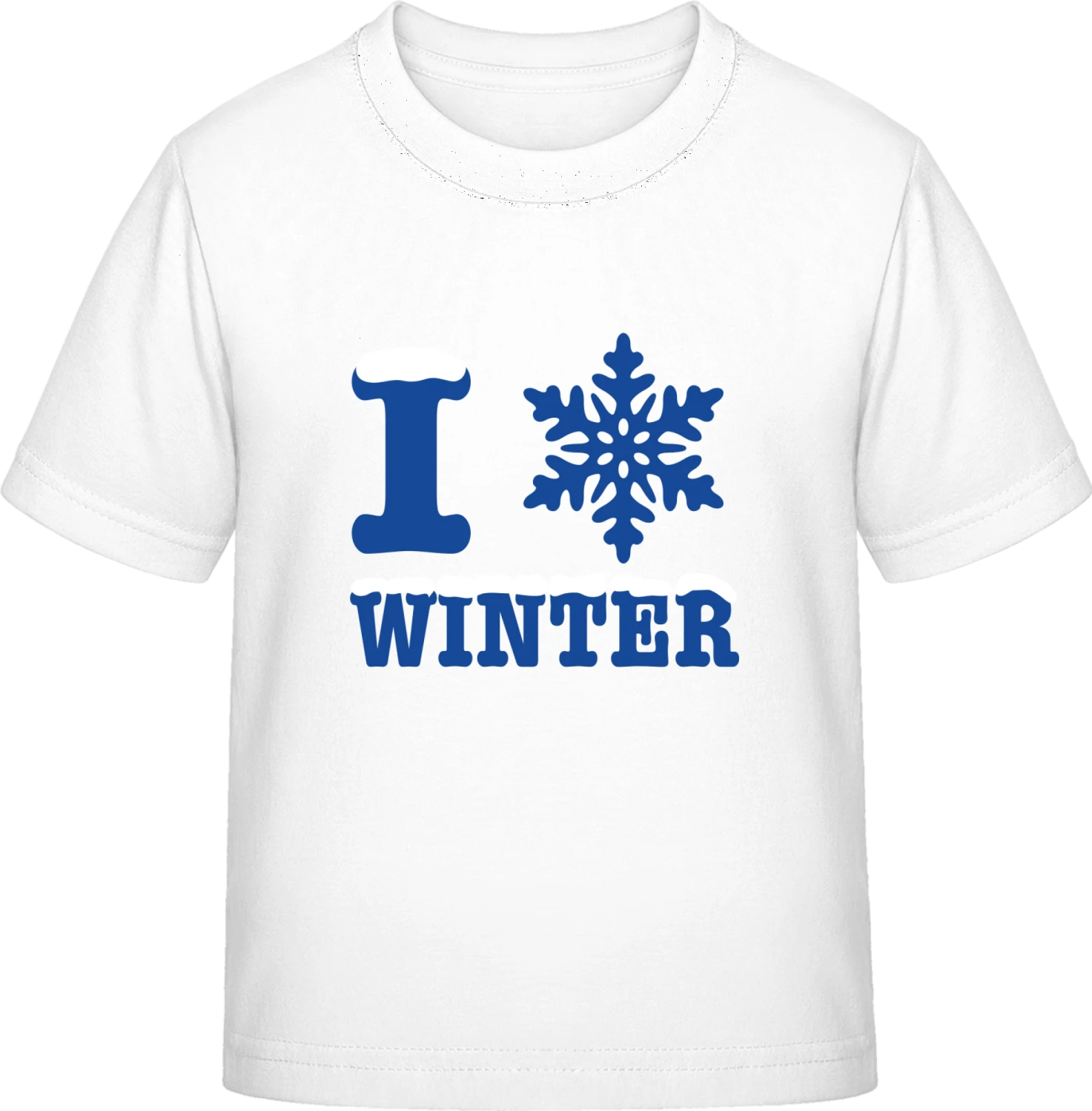 I Love Winter - White Exact 190 Kids - Front