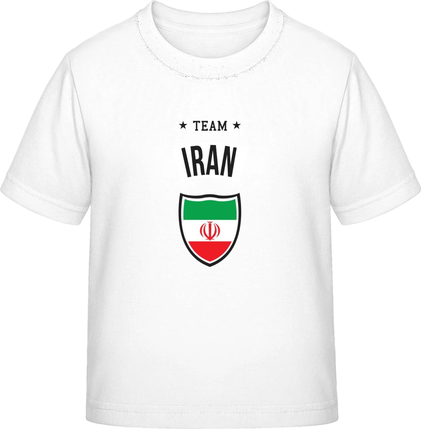 Team Iran - White Exact 190 Kids - Front