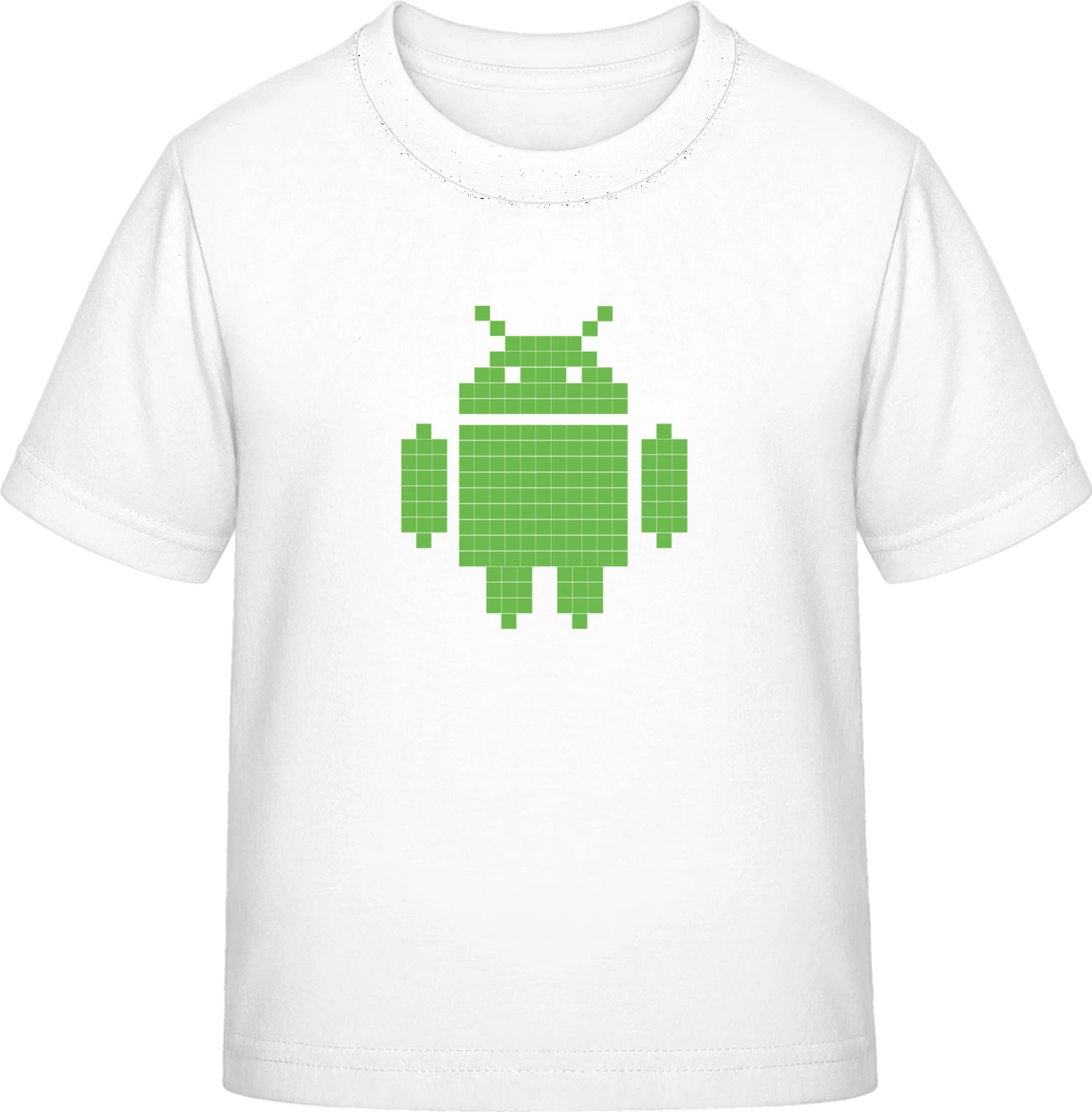 Android Robot - White Exact 190 Kids - Front