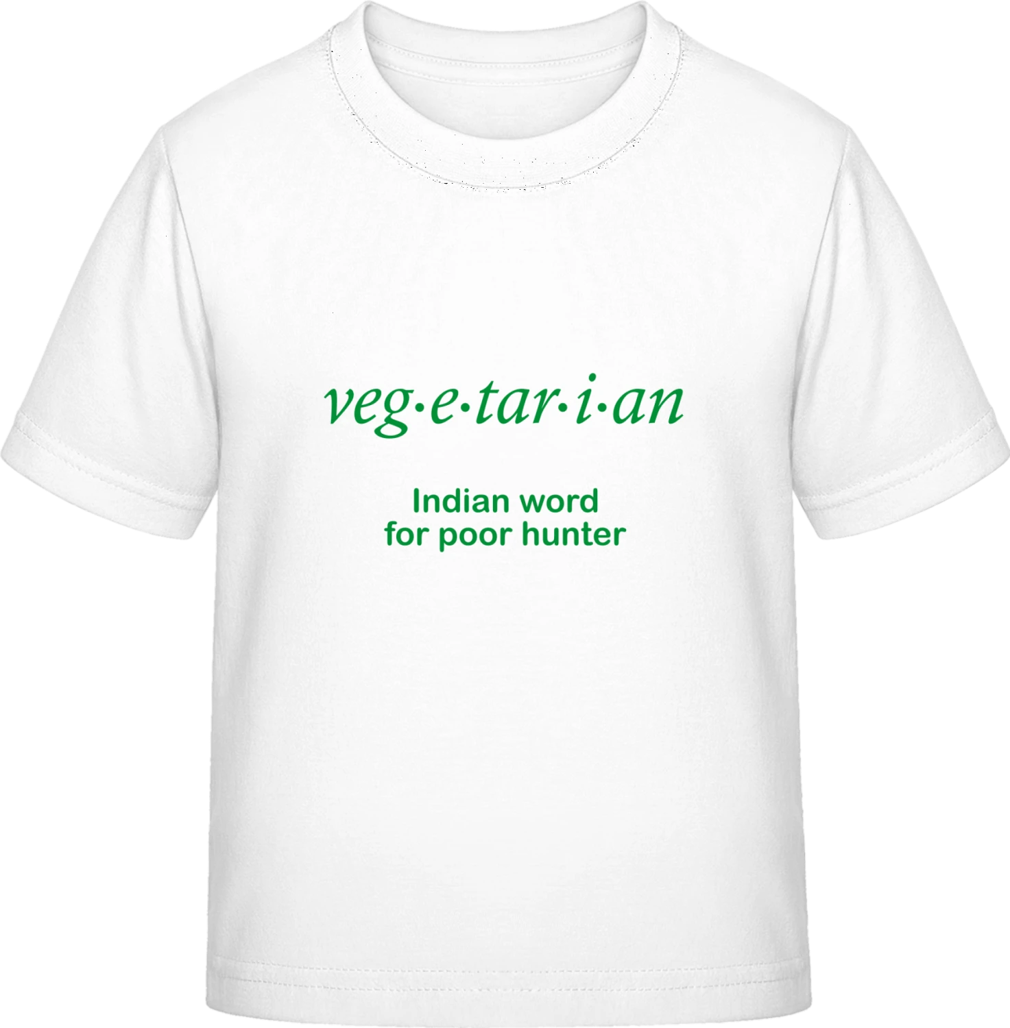 Vegetarier - White Exact 190 Kids - Front