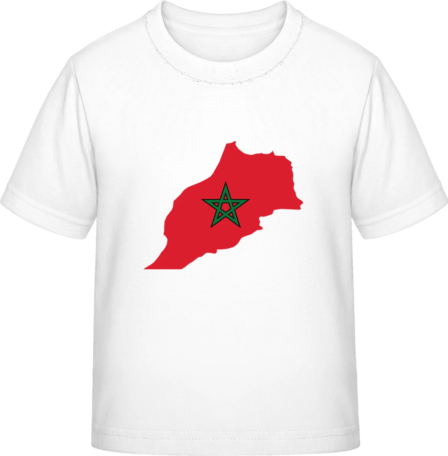 Marocco Map - White Exact 190 Kids - Front