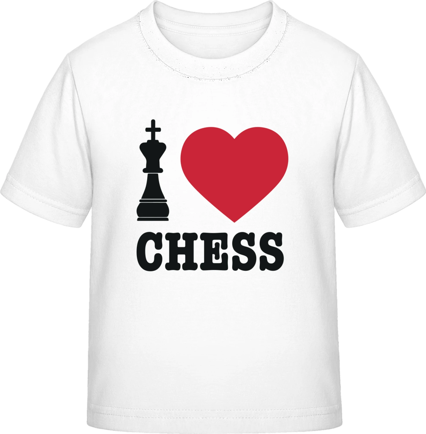 I Love Chess - White Exact 190 Kids - Front