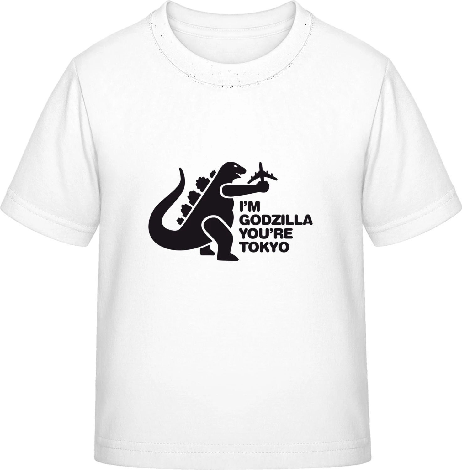 Godzilla - White Exact 190 Kids - Front