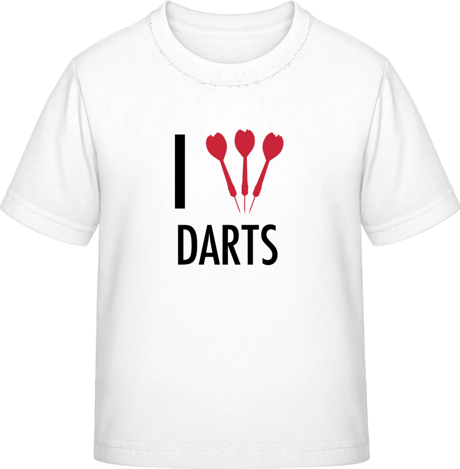 I Love Darts - White Exact 190 Kids - Front