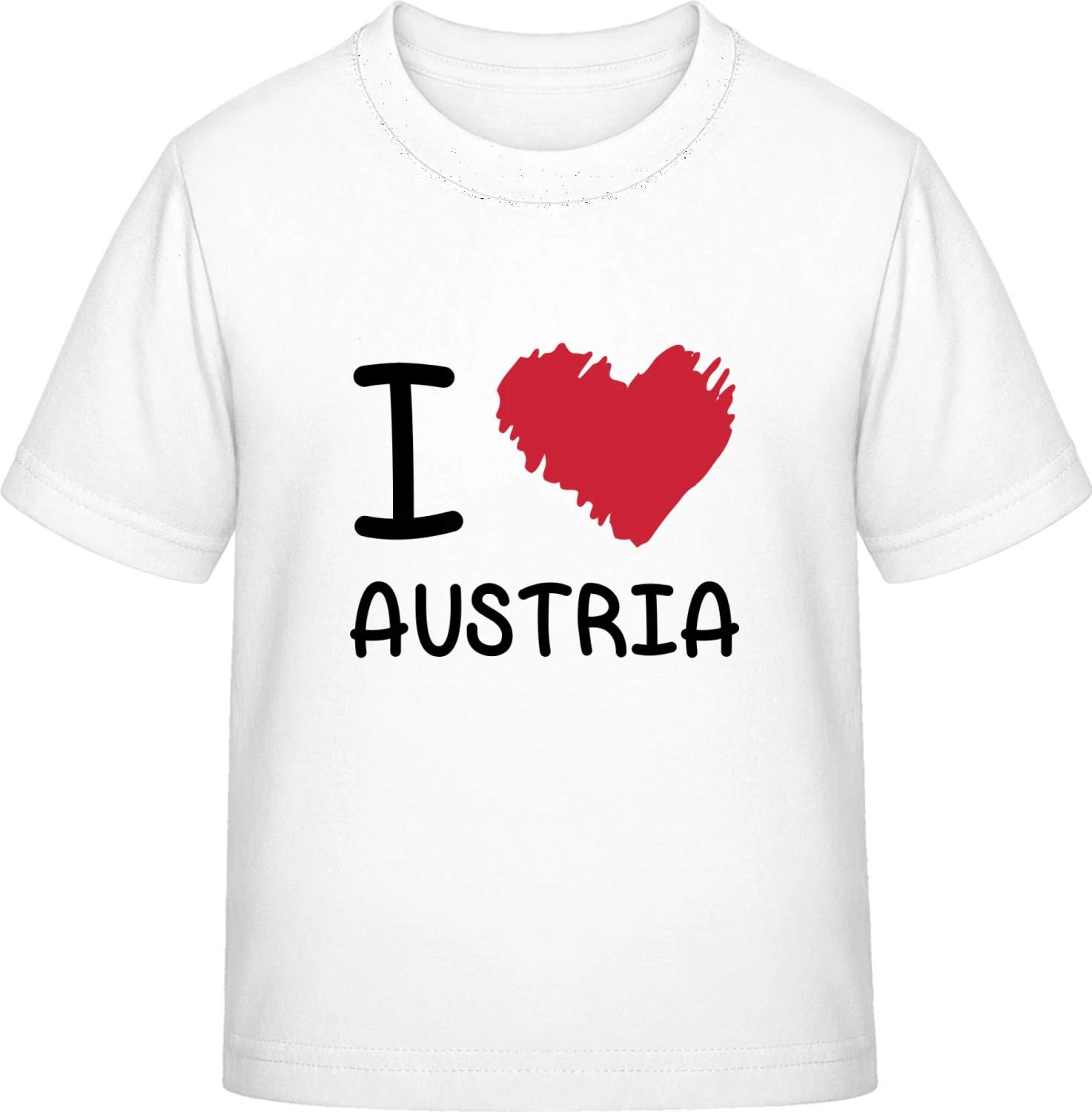 I Love Austria - White Exact 190 Kids - Front