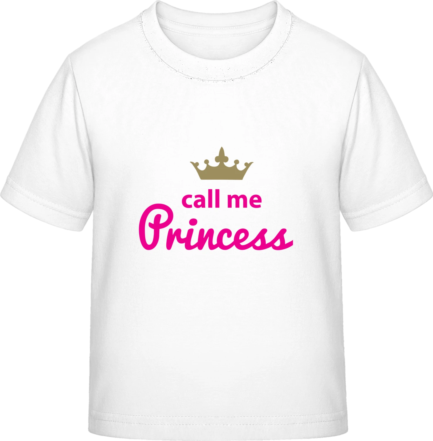 Call me Princess - White Exact 190 Kids - Front