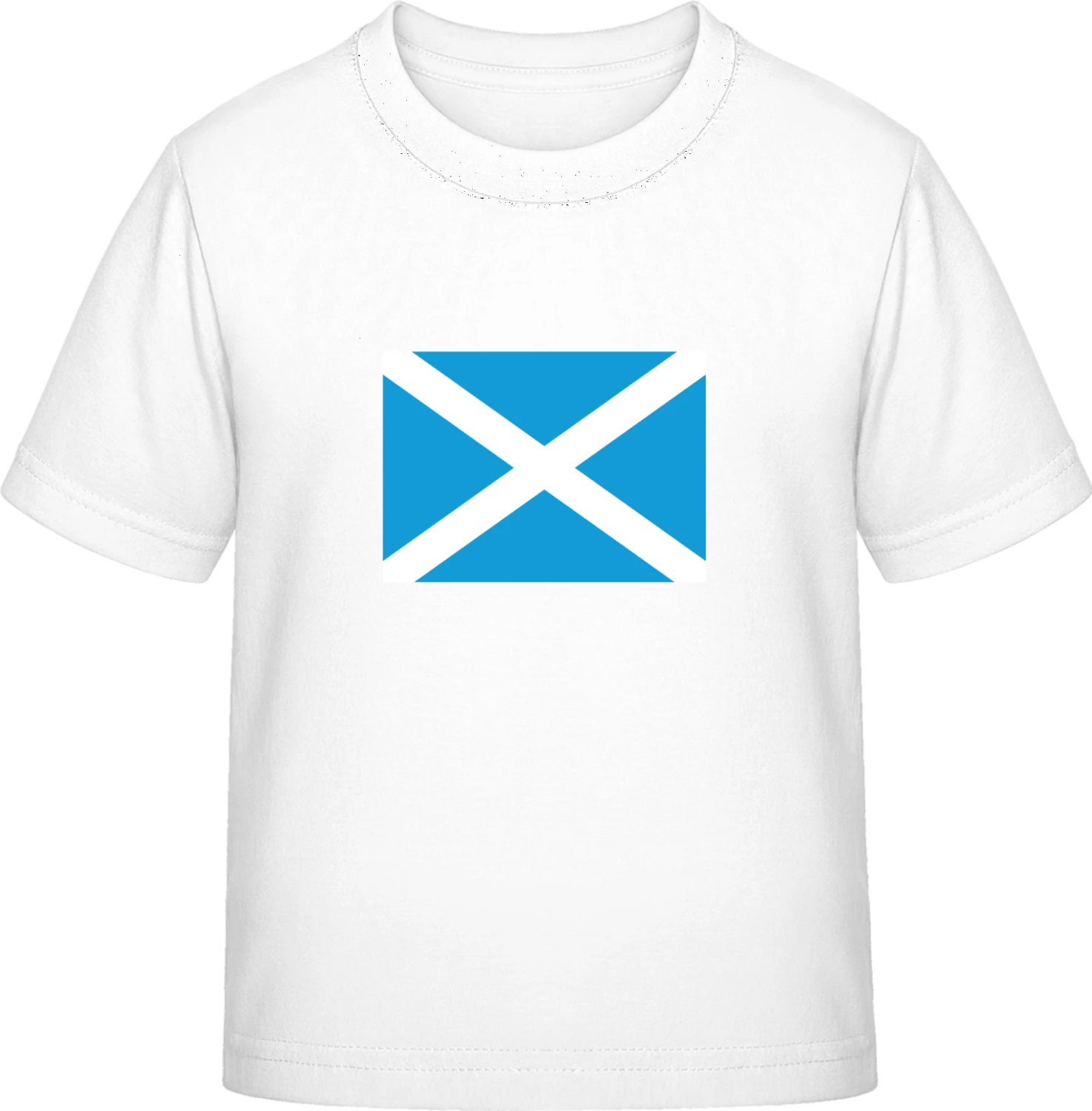 Scotland Flag - White Exact 190 Kids - Front