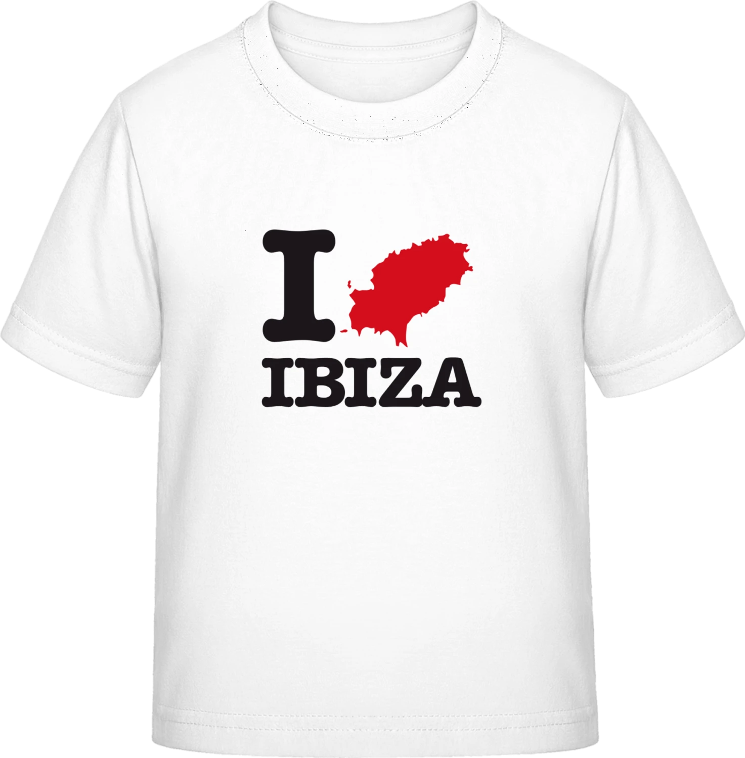 I Love Ibiza - White Exact 190 Kids - Front