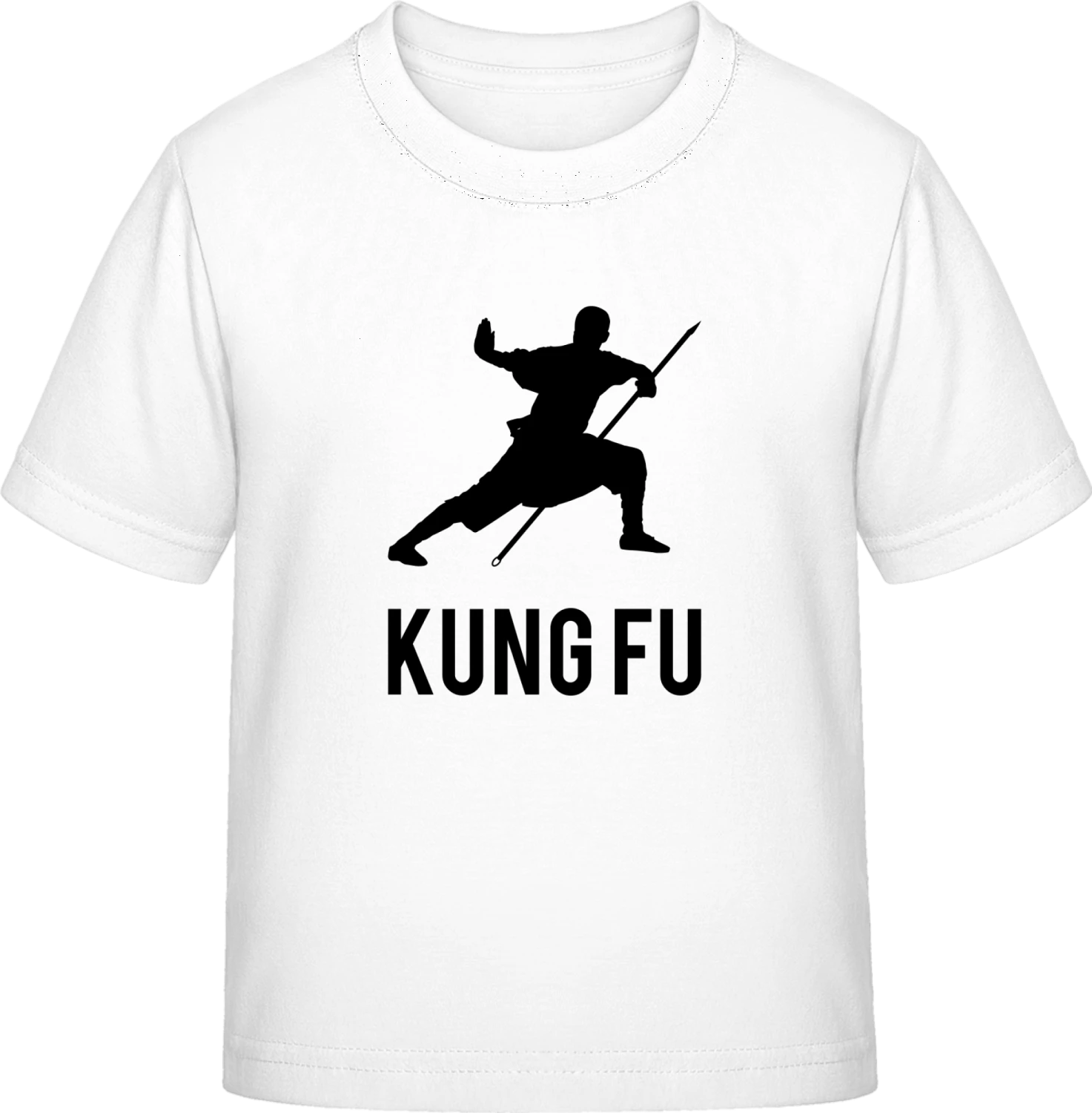 Kung Fu Fighter - White Exact 190 Kids - Front