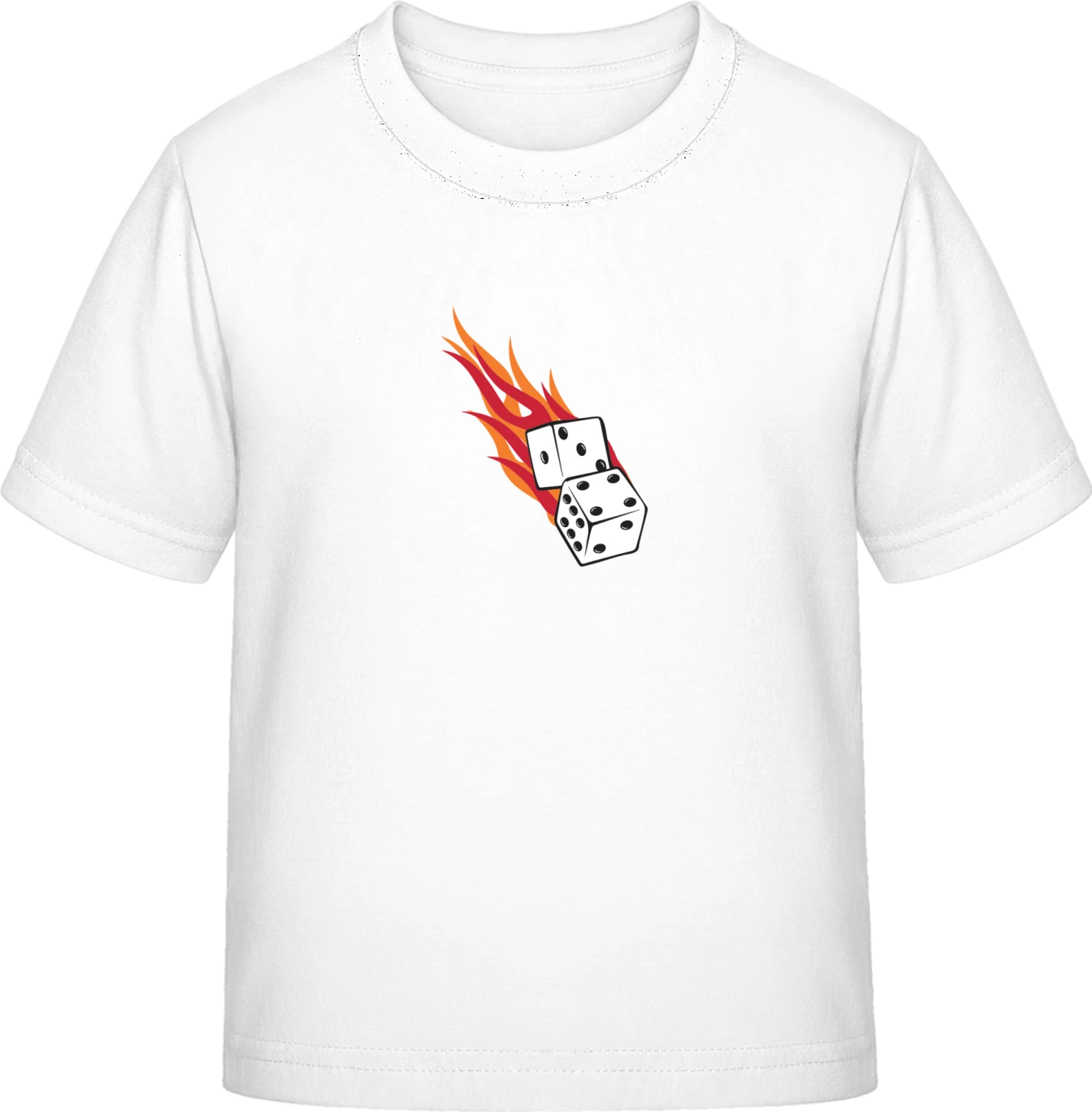 Fire Dices - White Exact 190 Kids - Front