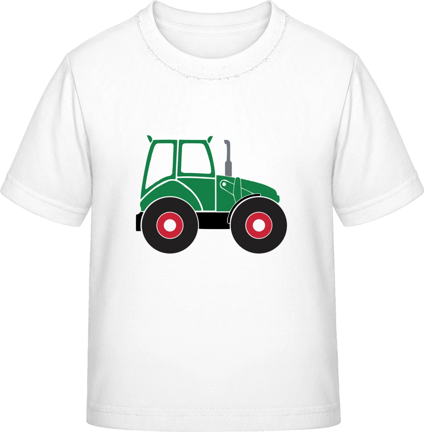 Green Tractor - White Exact 190 Kids - Front