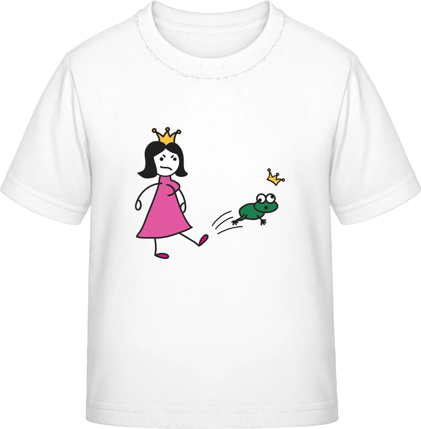 Princess Kicks Off Frog - White Exact 190 Kids - Front