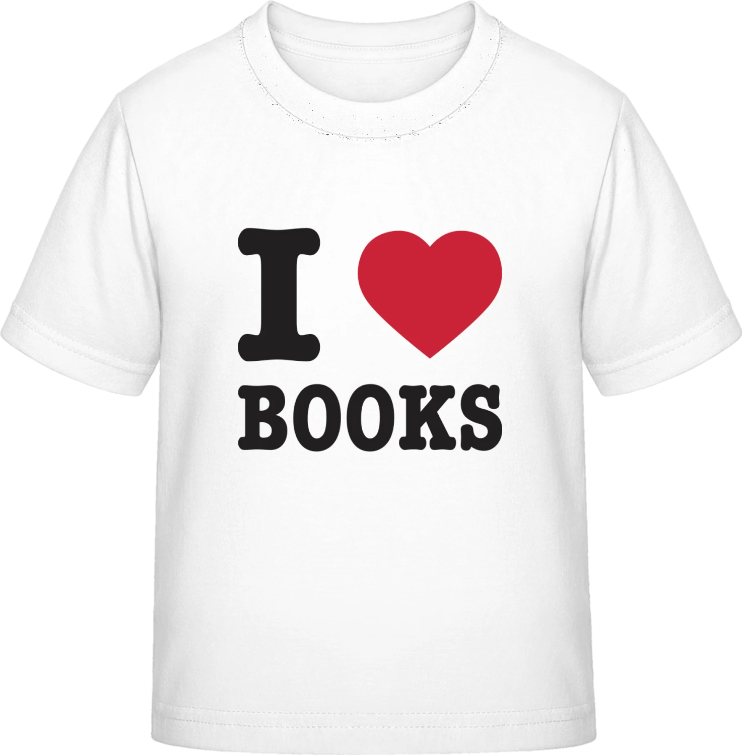 I Love Books - White Exact 190 Kids - Front