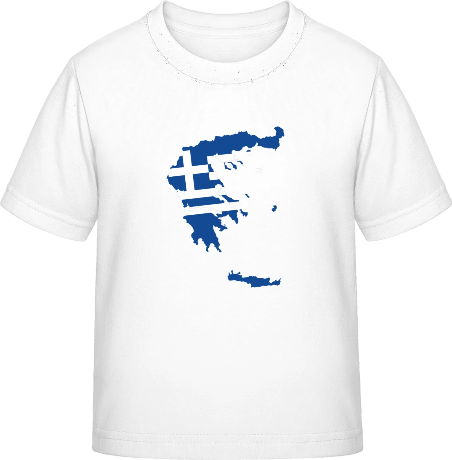 Greece Map - White Exact 190 Kids - Front