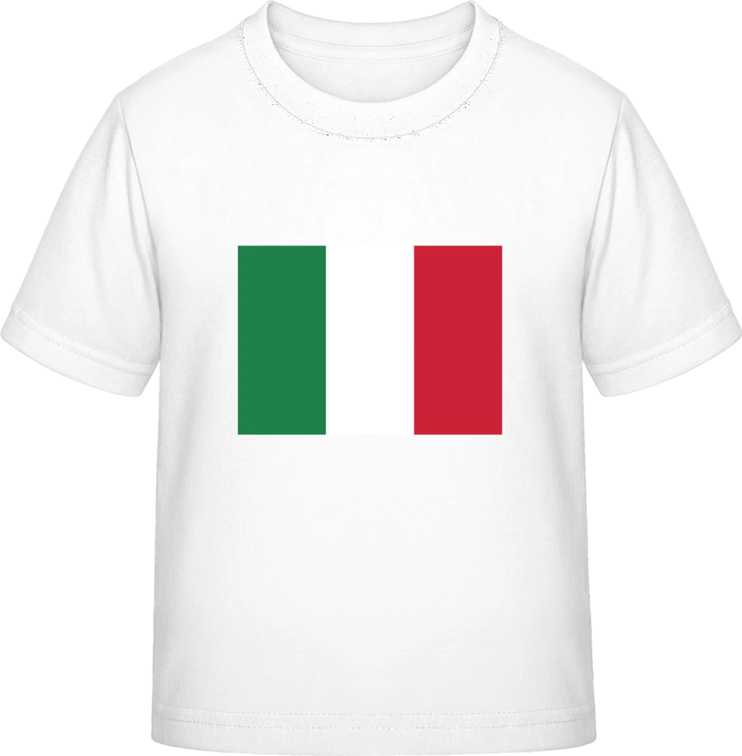 Italy Flag - White Exact 190 Kids - Front