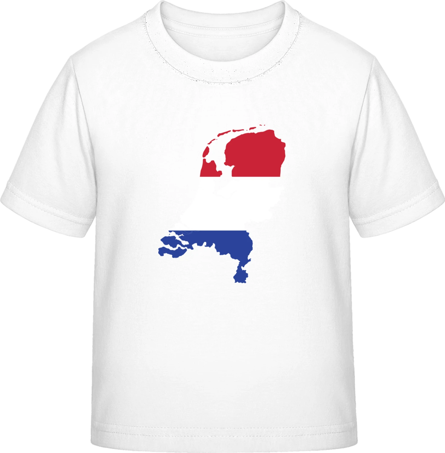 Netherlands Map - White Exact 190 Kids - Front