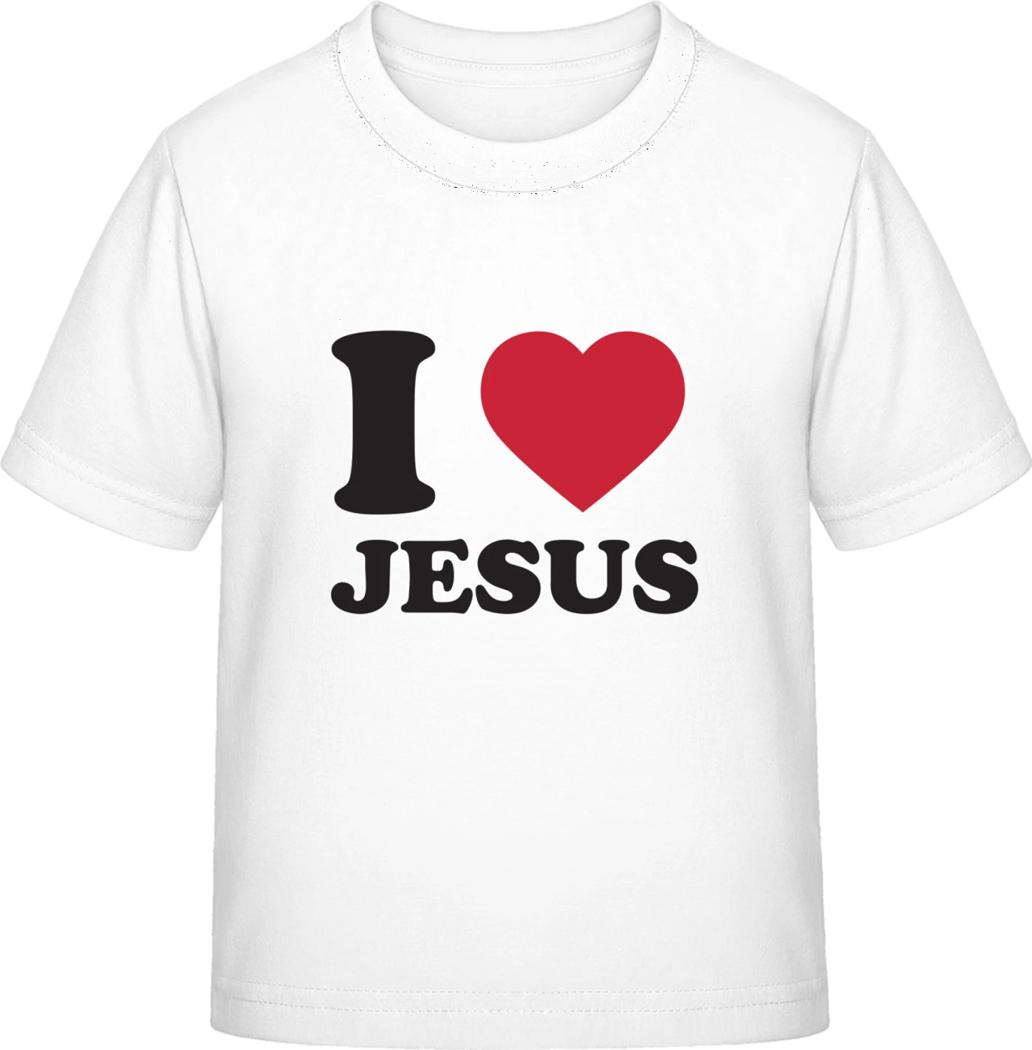 I Heart Jesus - White Exact 190 Kids - Front