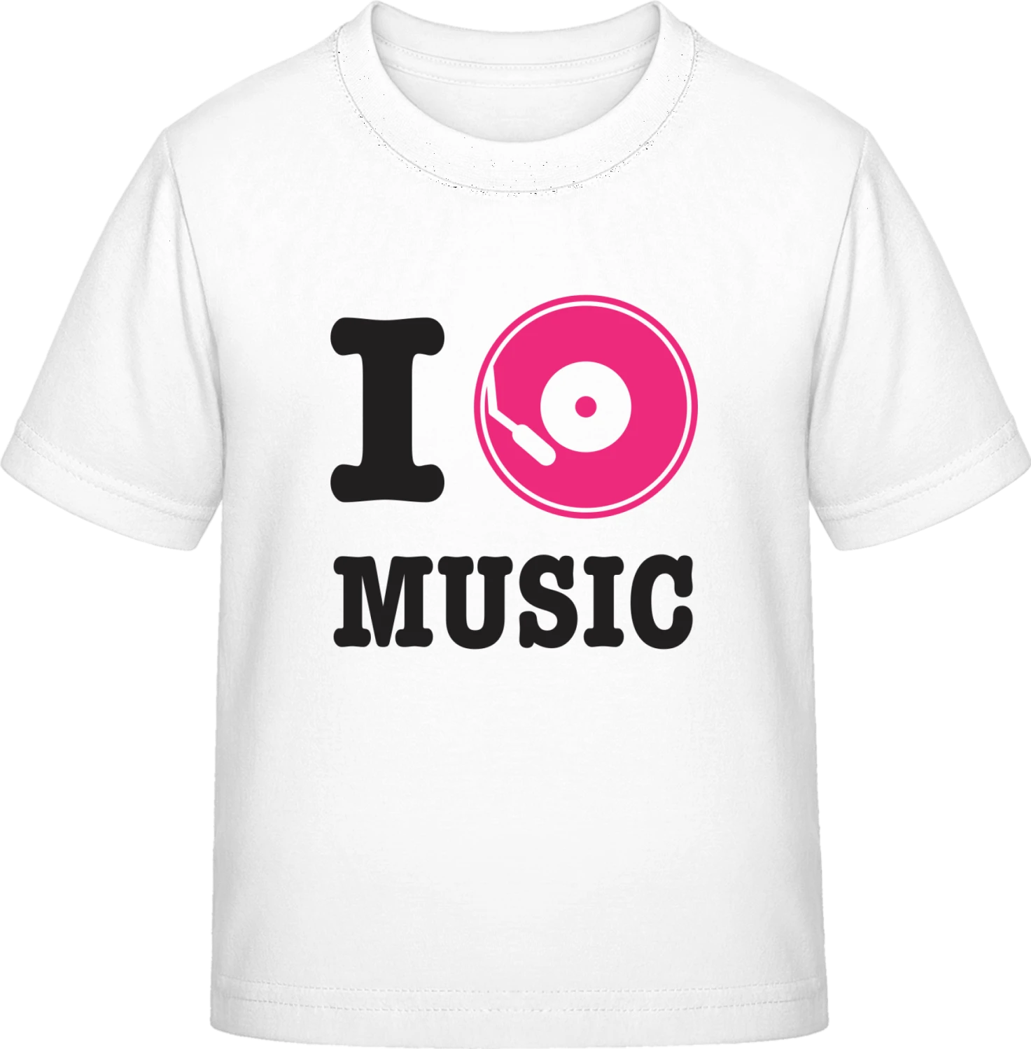 I Love Music - White Exact 190 Kids - Front