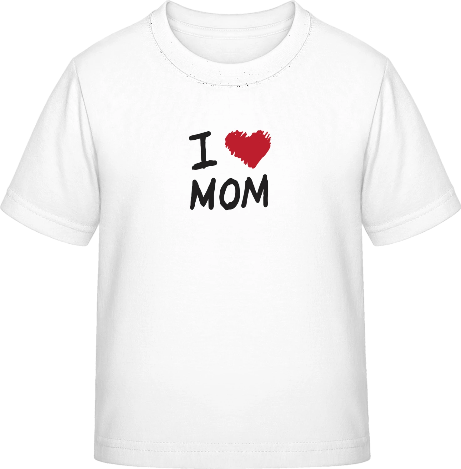 I Heart Mom - White Exact 190 Kids - Front