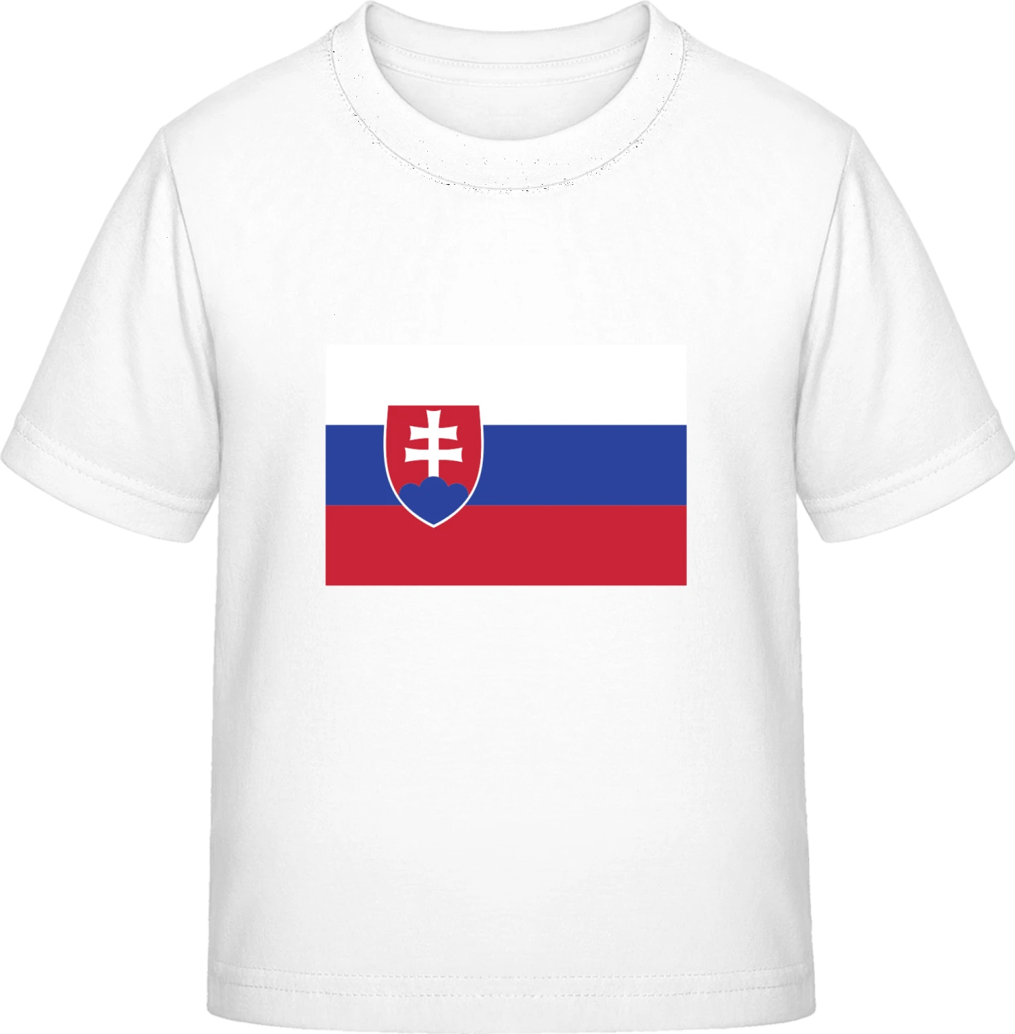 Slovakia Flag - White Exact 190 Kids - Front