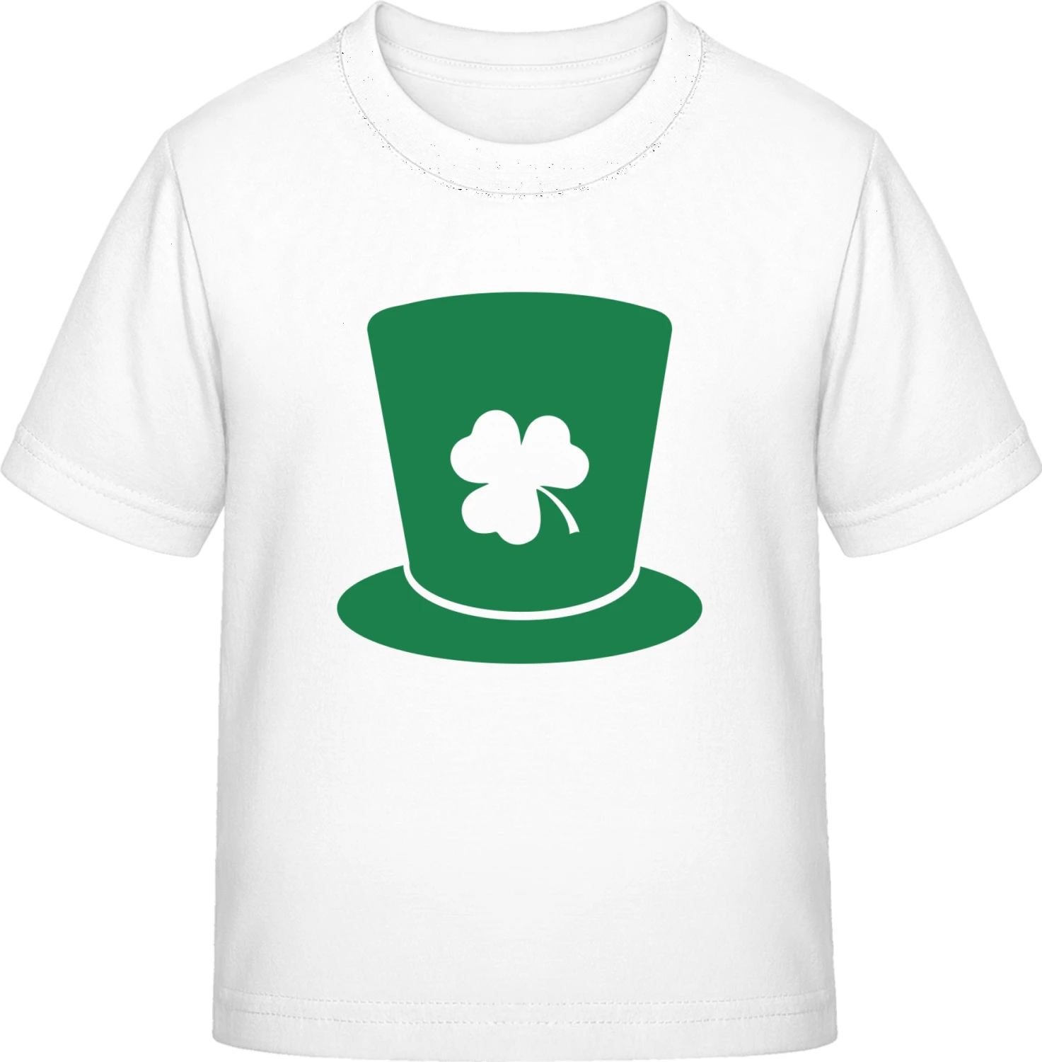 St. Patricks Day Hat - White Exact 190 Kids - Front