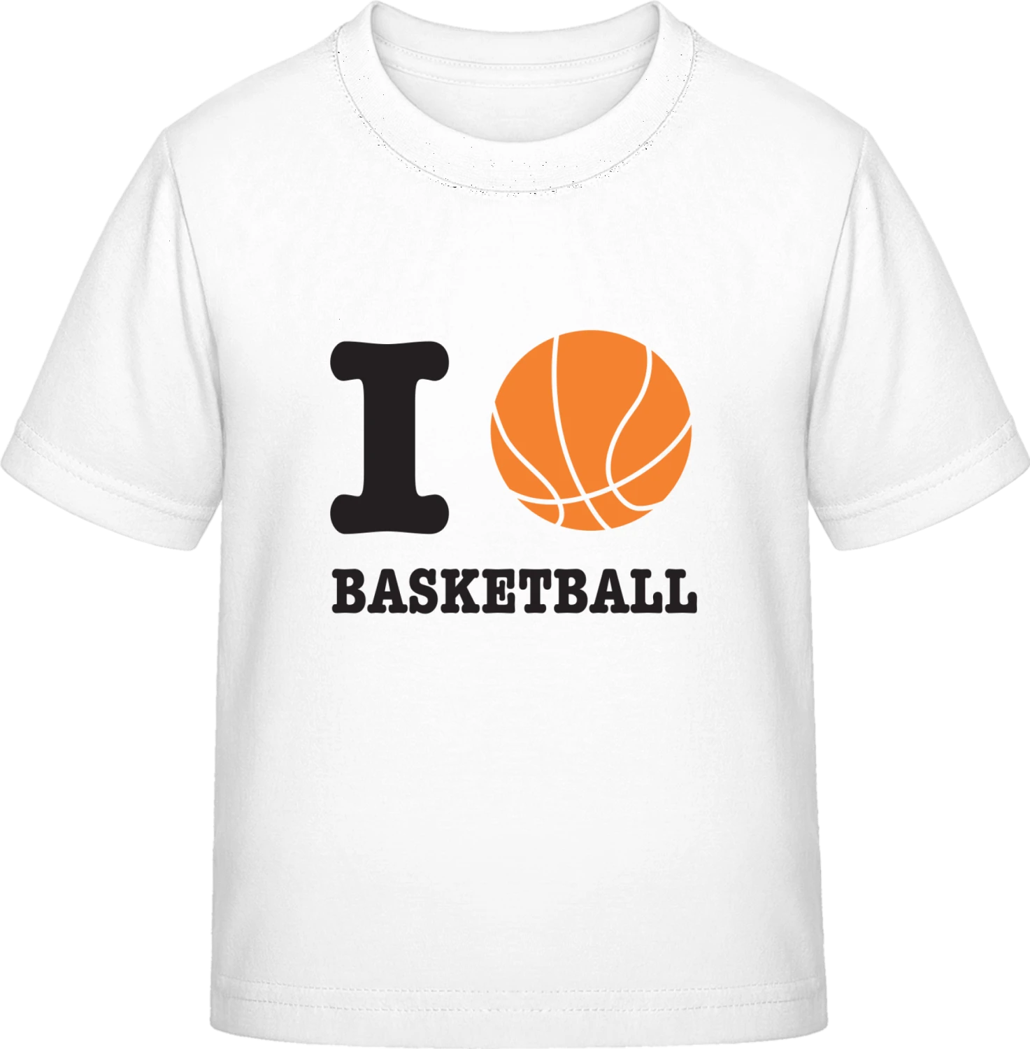 Basketball Love - White Exact 190 Kids - Front