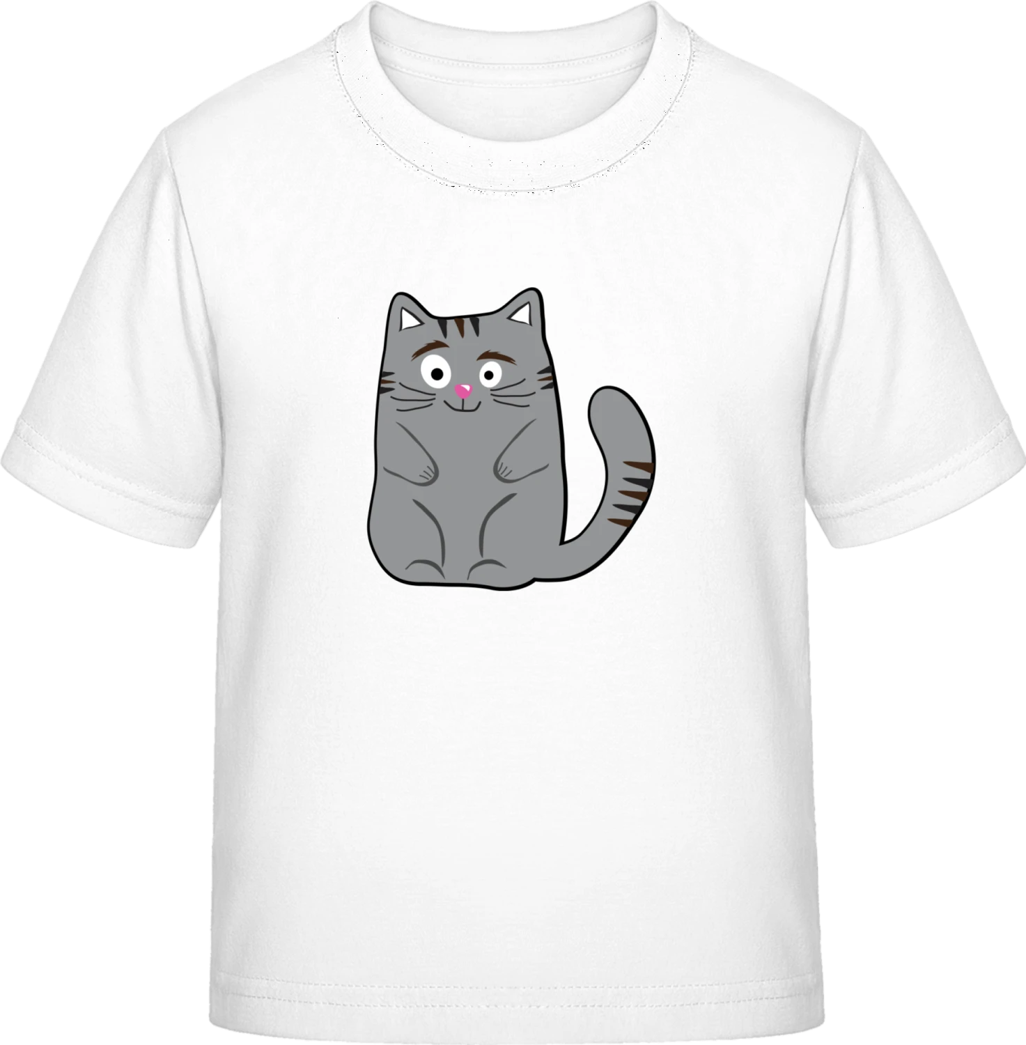 Cat Illustration - White Exact 190 Kids - Front