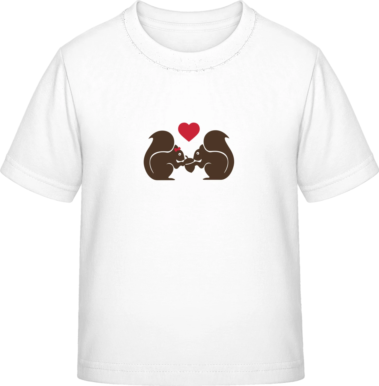 Squirrels In Love - White Exact 190 Kids - Front