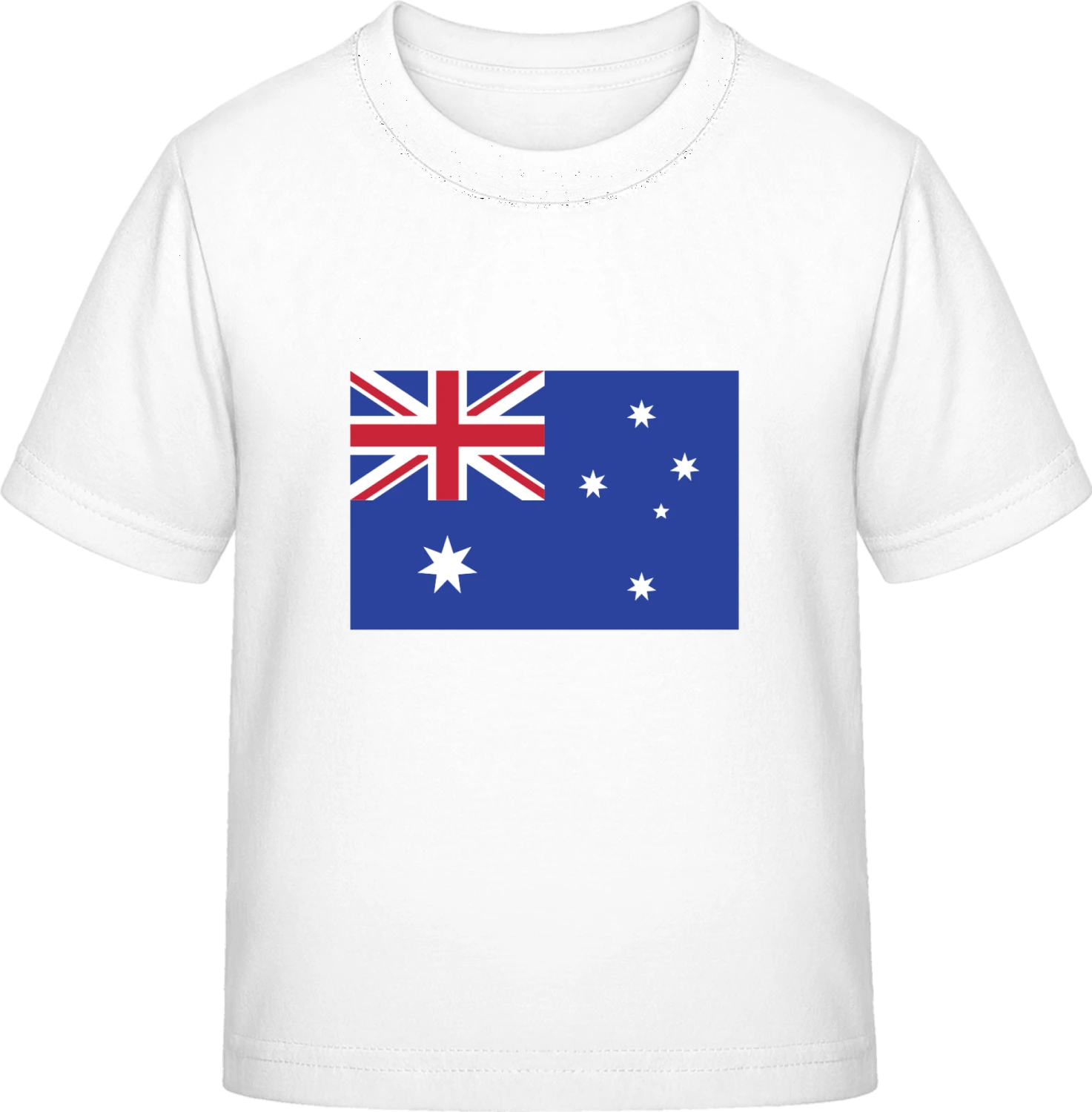 Australia Flag - White Exact 190 Kids - Front