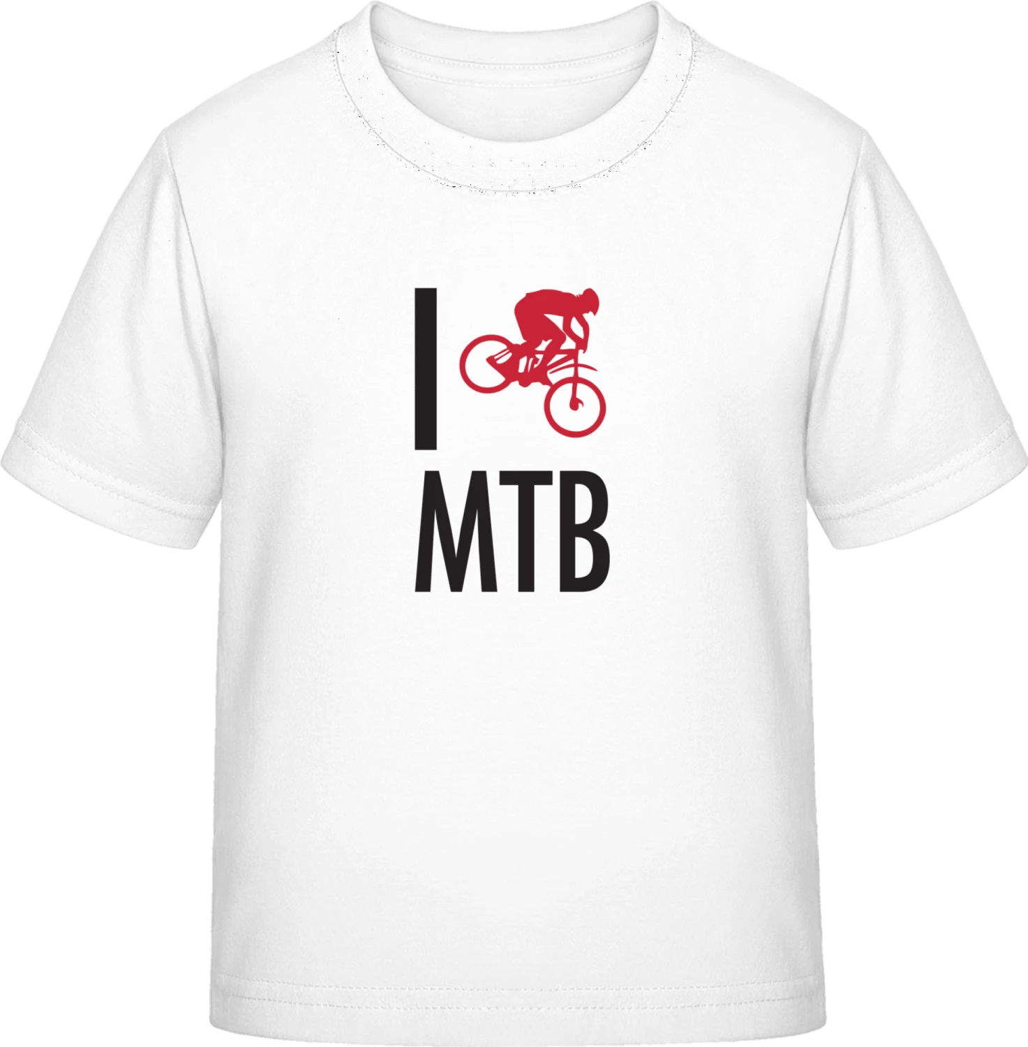 I Love MTB - White Exact 190 Kids - Front