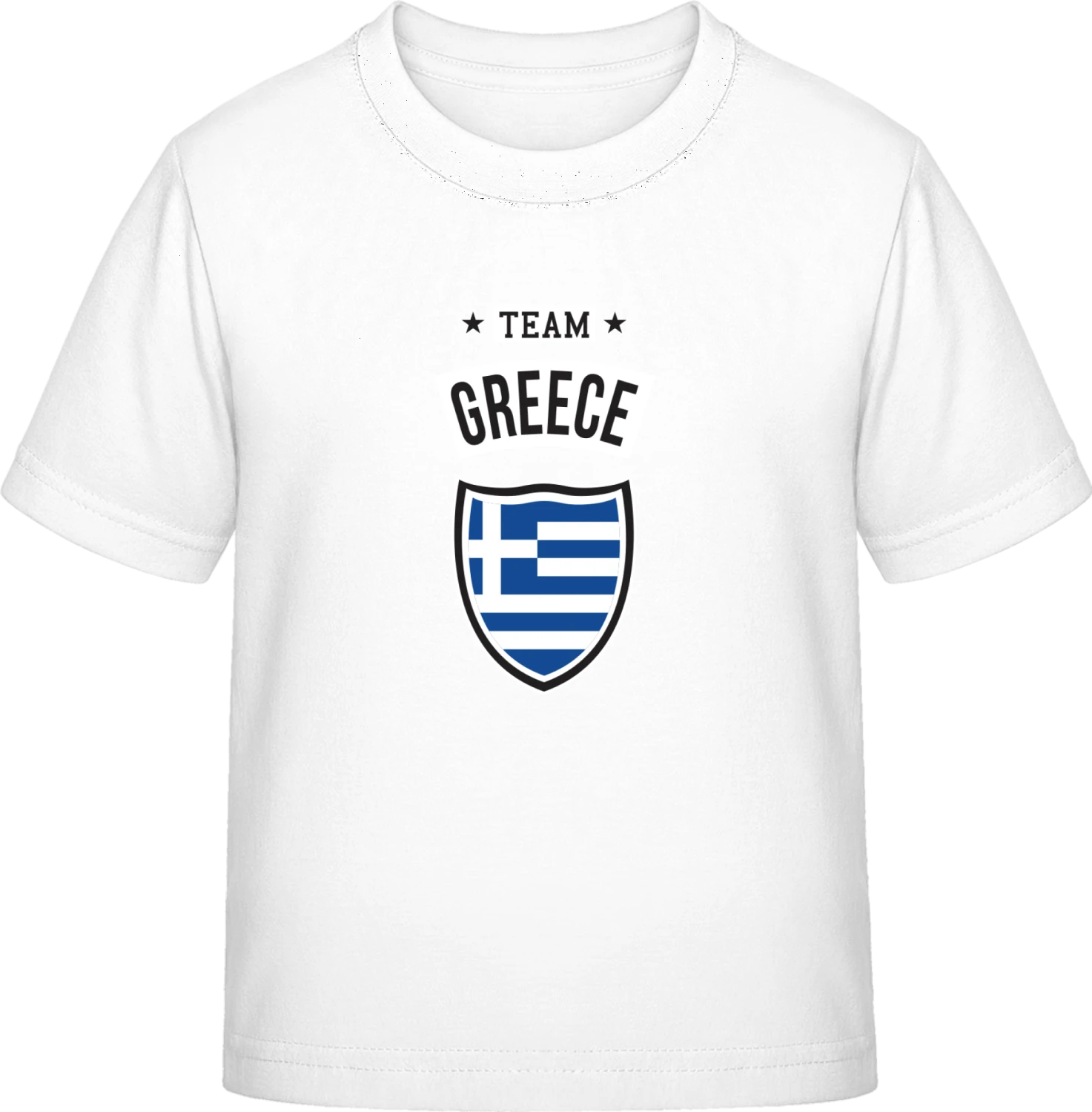 Team Greece - White Exact 190 Kids - Front