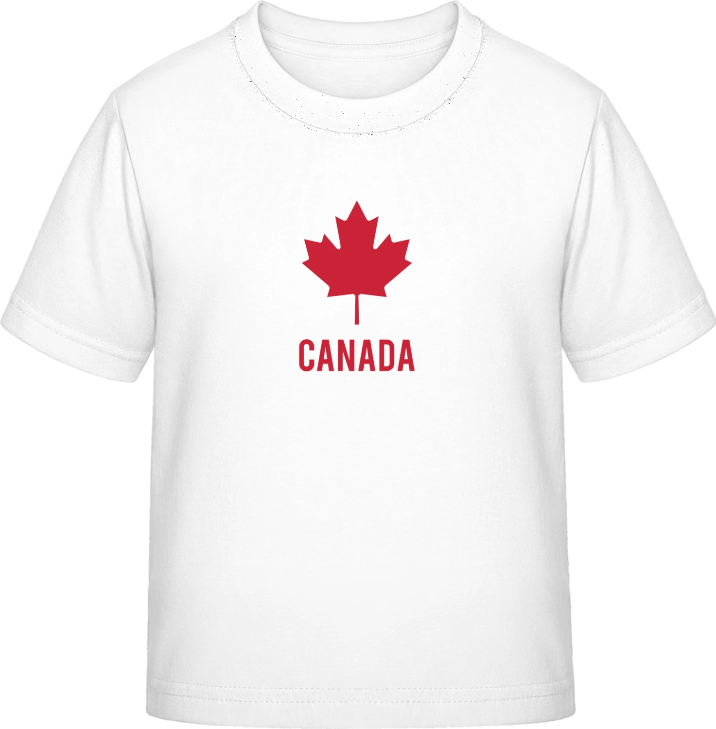 Canada Logo - White Exact 190 Kids - Front