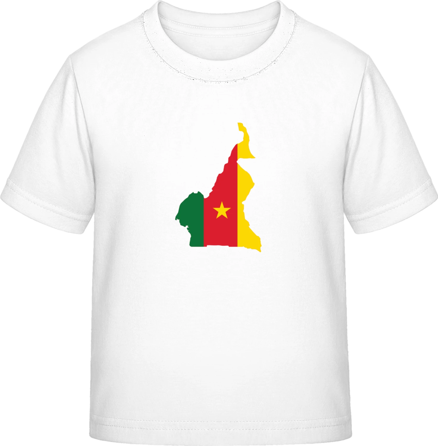 Cameroon Map - White Exact 190 Kids - Front