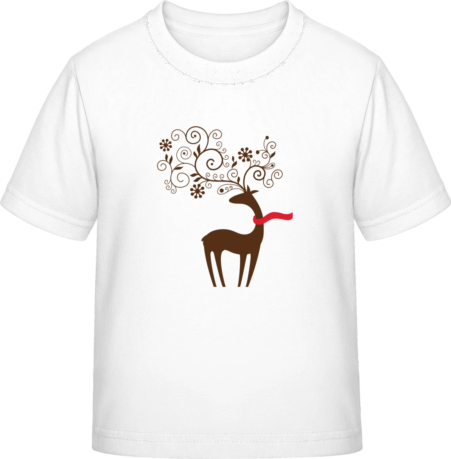 Stylish Winter Reindeer - White Exact 190 Kids - Front