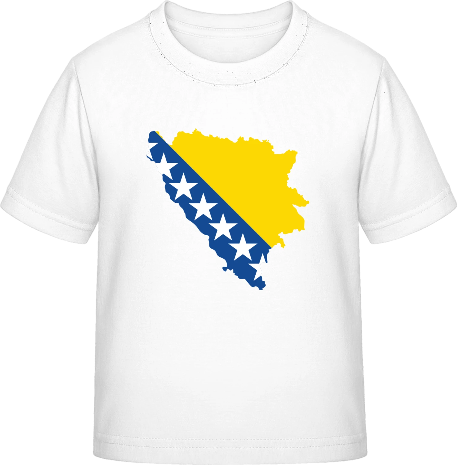 Bosnia Map - White Exact 190 Kids - Front