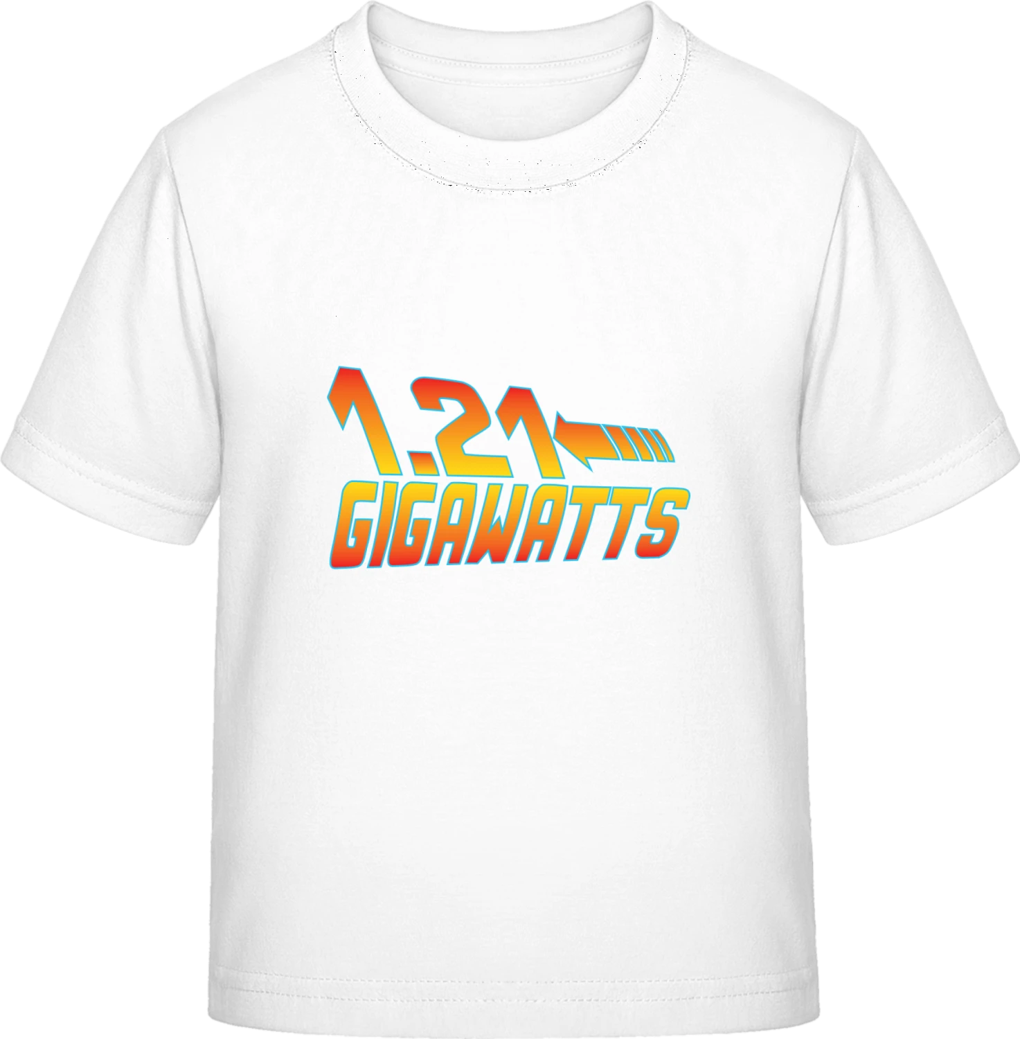 1.21 Gigawatts - White Exact 190 Kids - Front